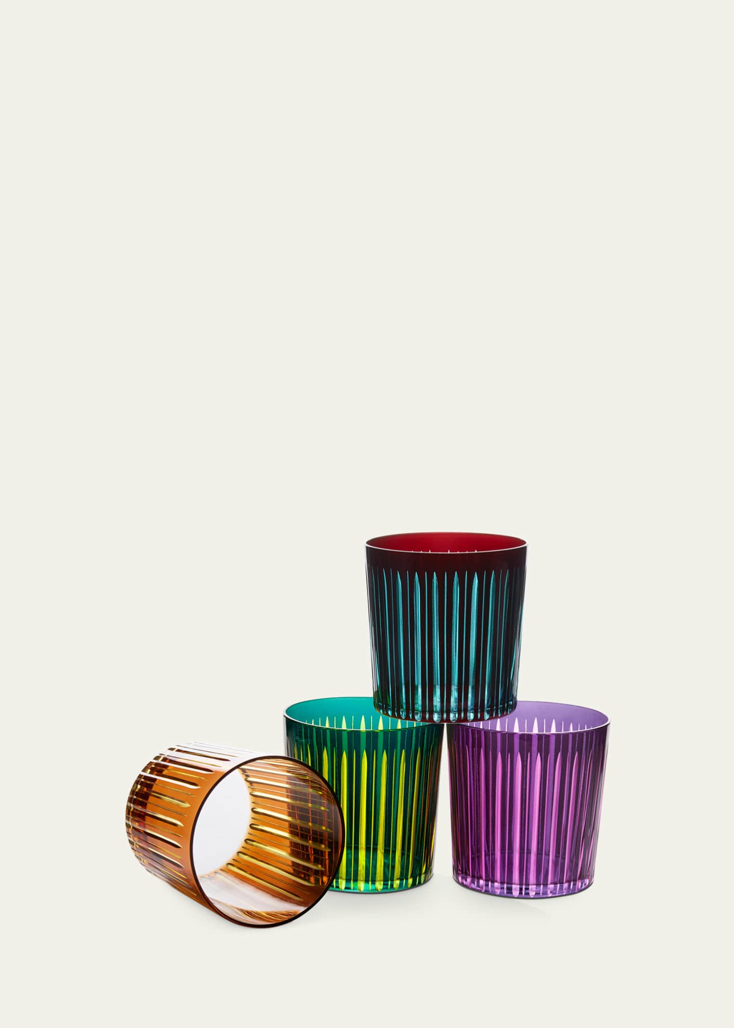 L'Objet Prism Double Old Fashioned Glasses, Set of 4 Image 3 of 3