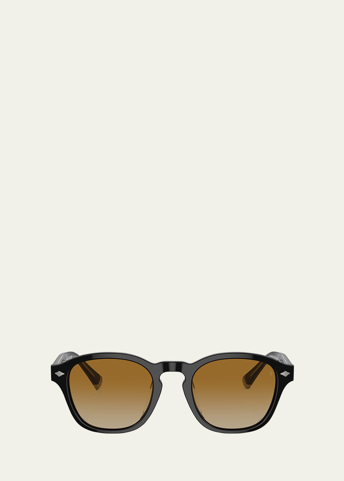 Brunello Cucinelli Men's Acetate Square Sunglasses Image 1 of 3