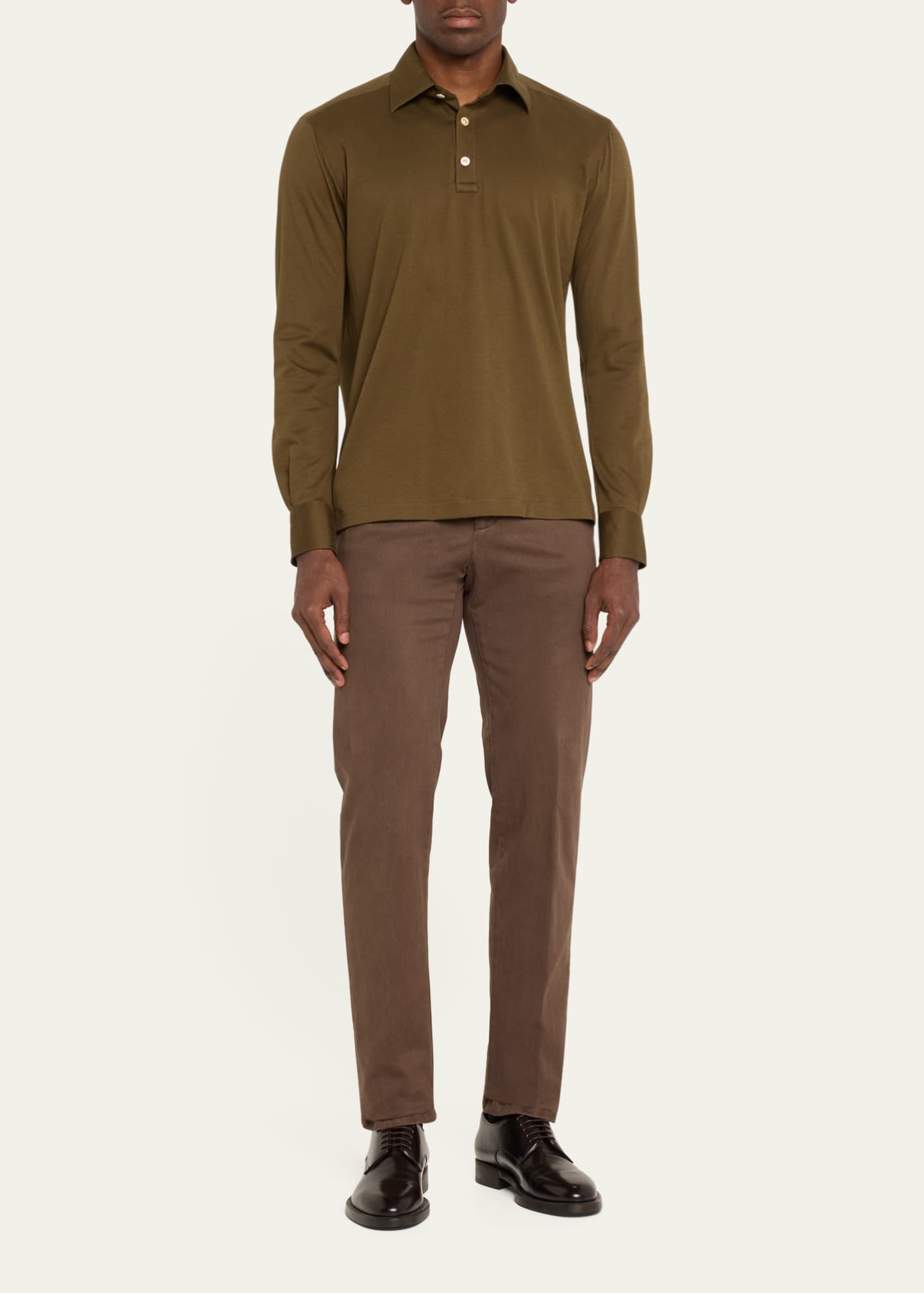 Kiton Men's 4-Pocket Slim Cotton Pants Image 2 of 5