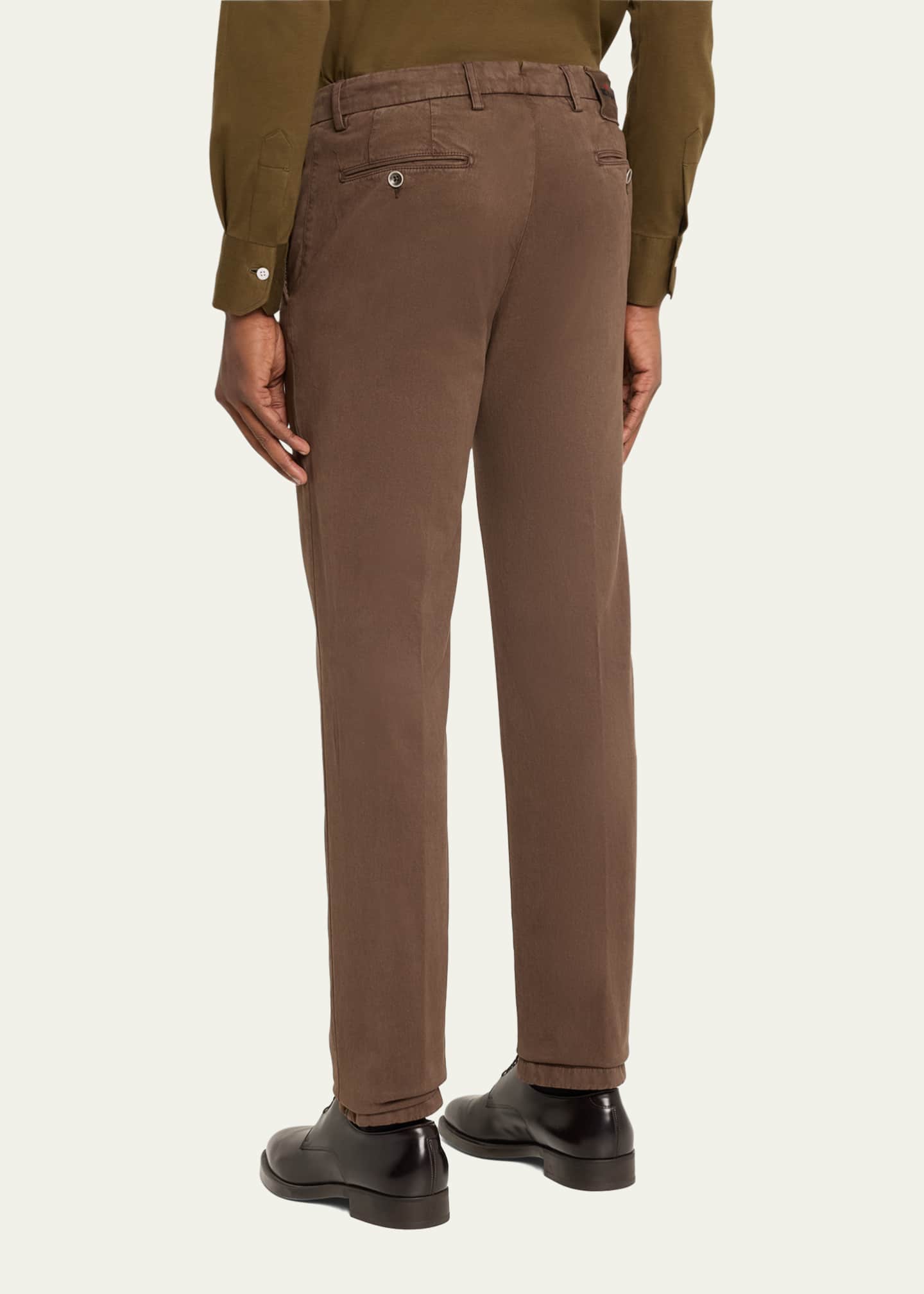 Kiton Men's 4-Pocket Slim Cotton Pants Image 3 of 5