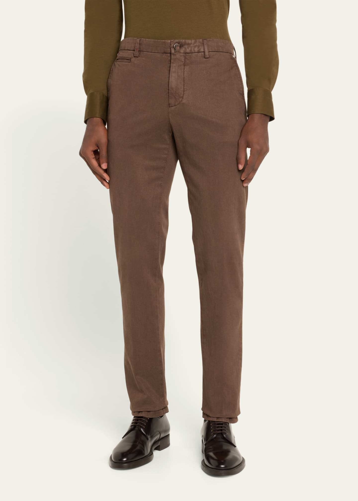 Kiton Men's 4-Pocket Slim Cotton Pants Image 4 of 5