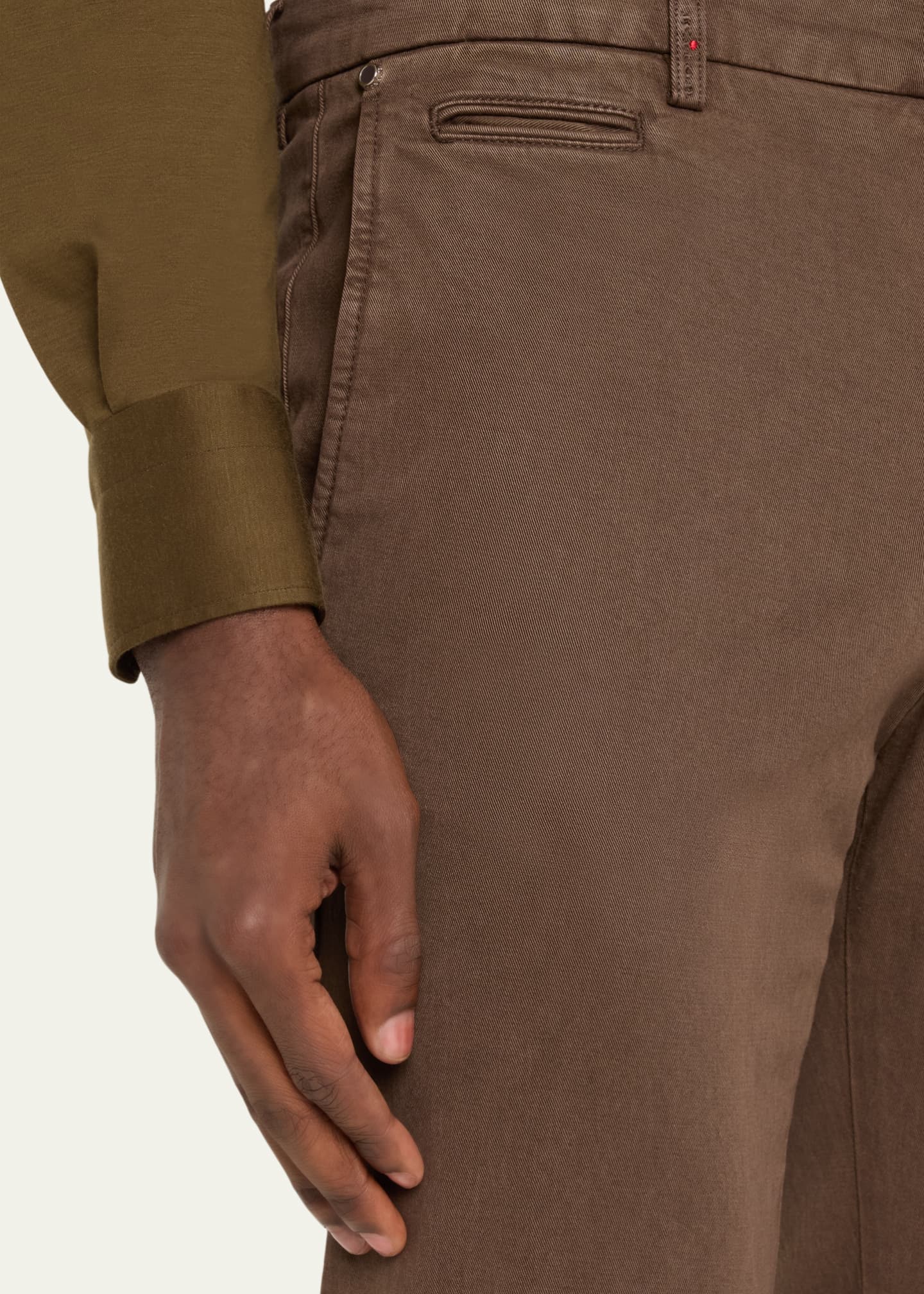 Kiton Men's 4-Pocket Slim Cotton Pants Image 5 of 5