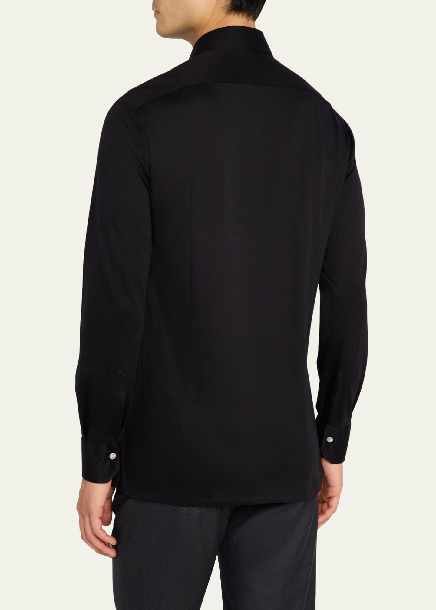 Kiton Men's Nerano Stretch Sport Shirt Image 3 of 5