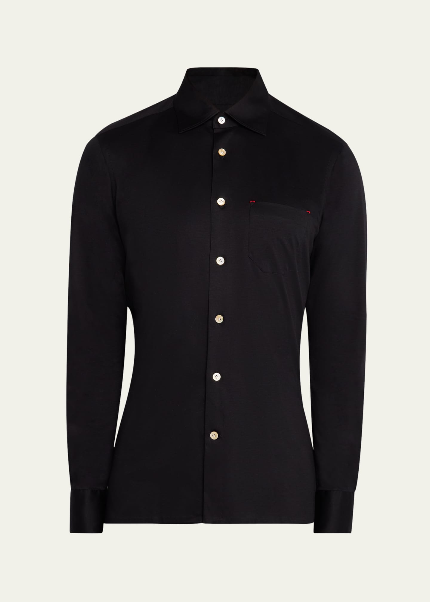 Kiton Men's Nerano Stretch Sport Shirt Image 1 of 5