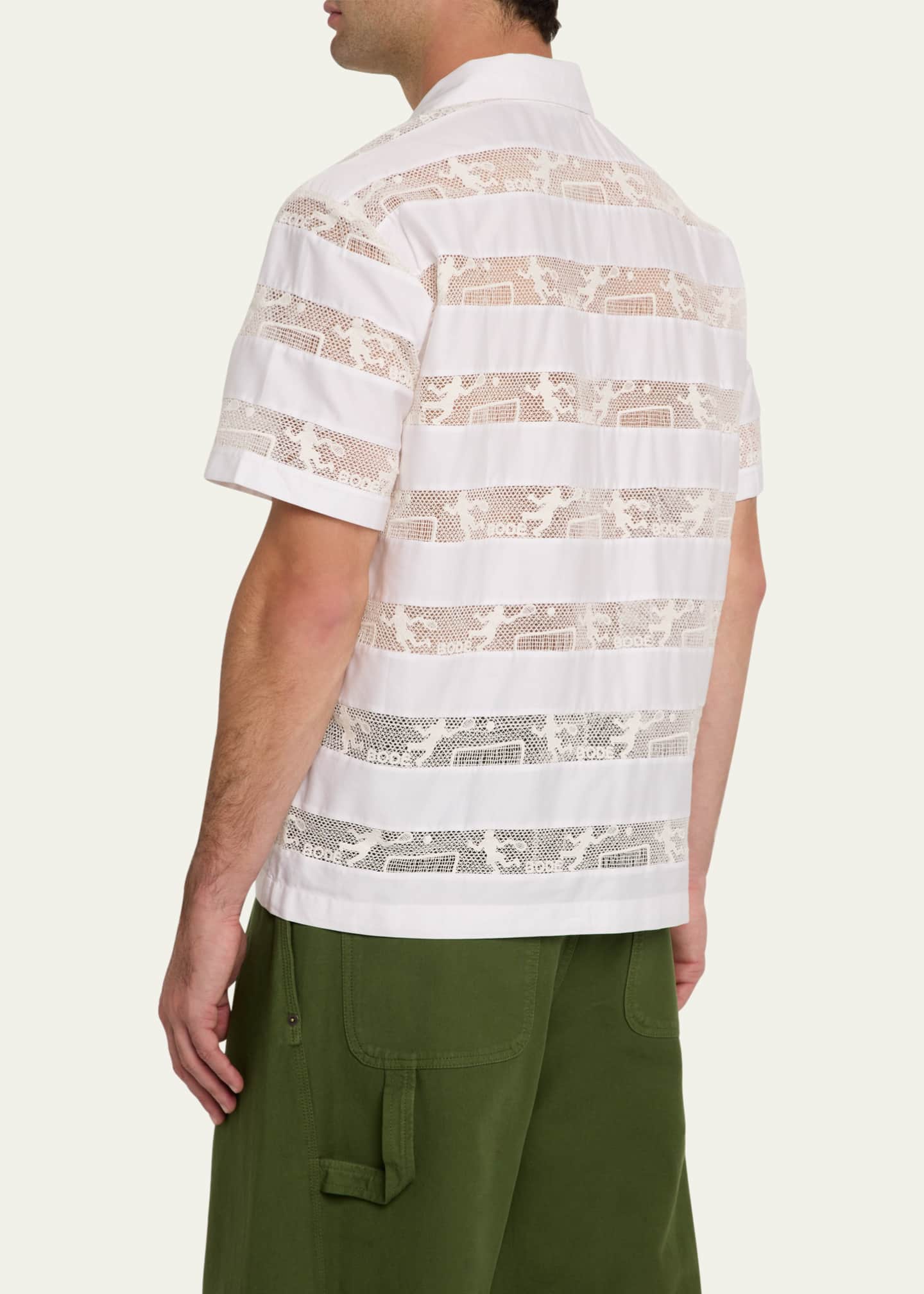 Bode Men's Tennis Lace Camp Shirt Image 3 of 5