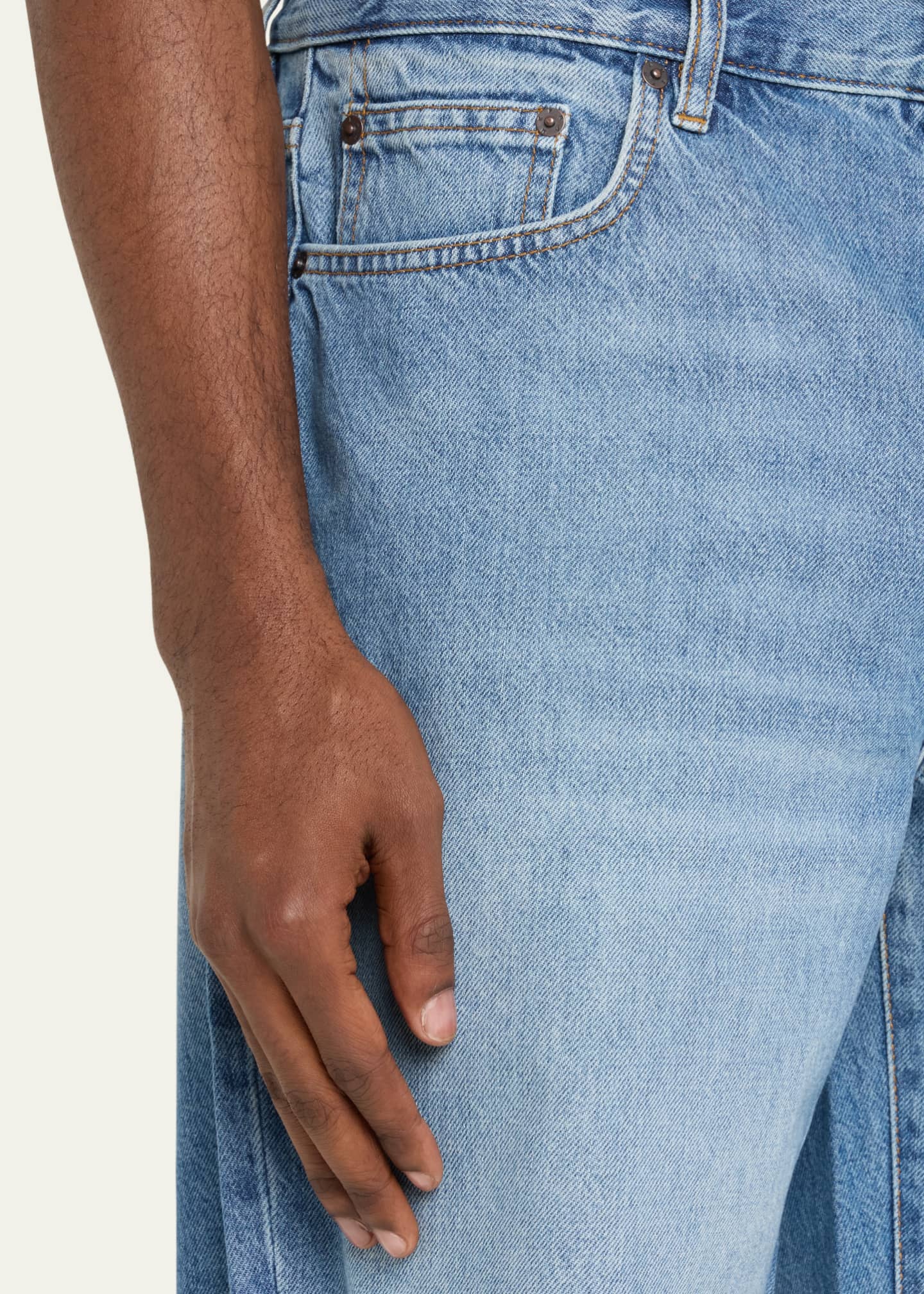 Men's Raw Hem Denim Shorts