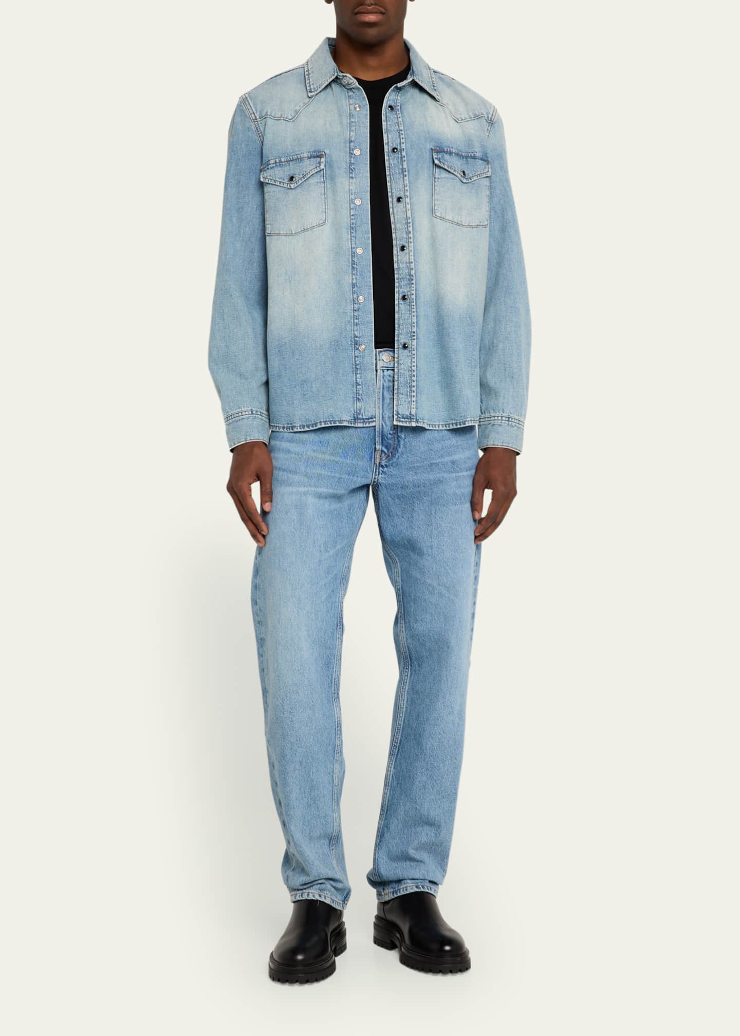 FRAME Men's Straight-Leg Jeans Image 2 of 5