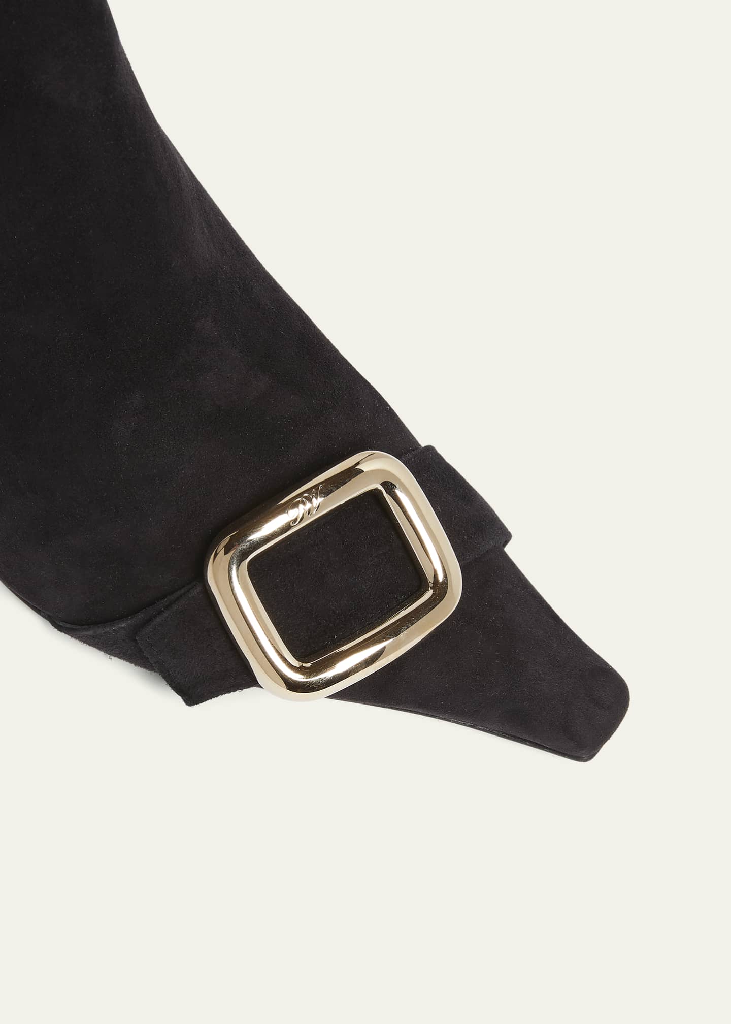 Roger Vivier Suede Buckle Ankle Booties Image 3 of 3