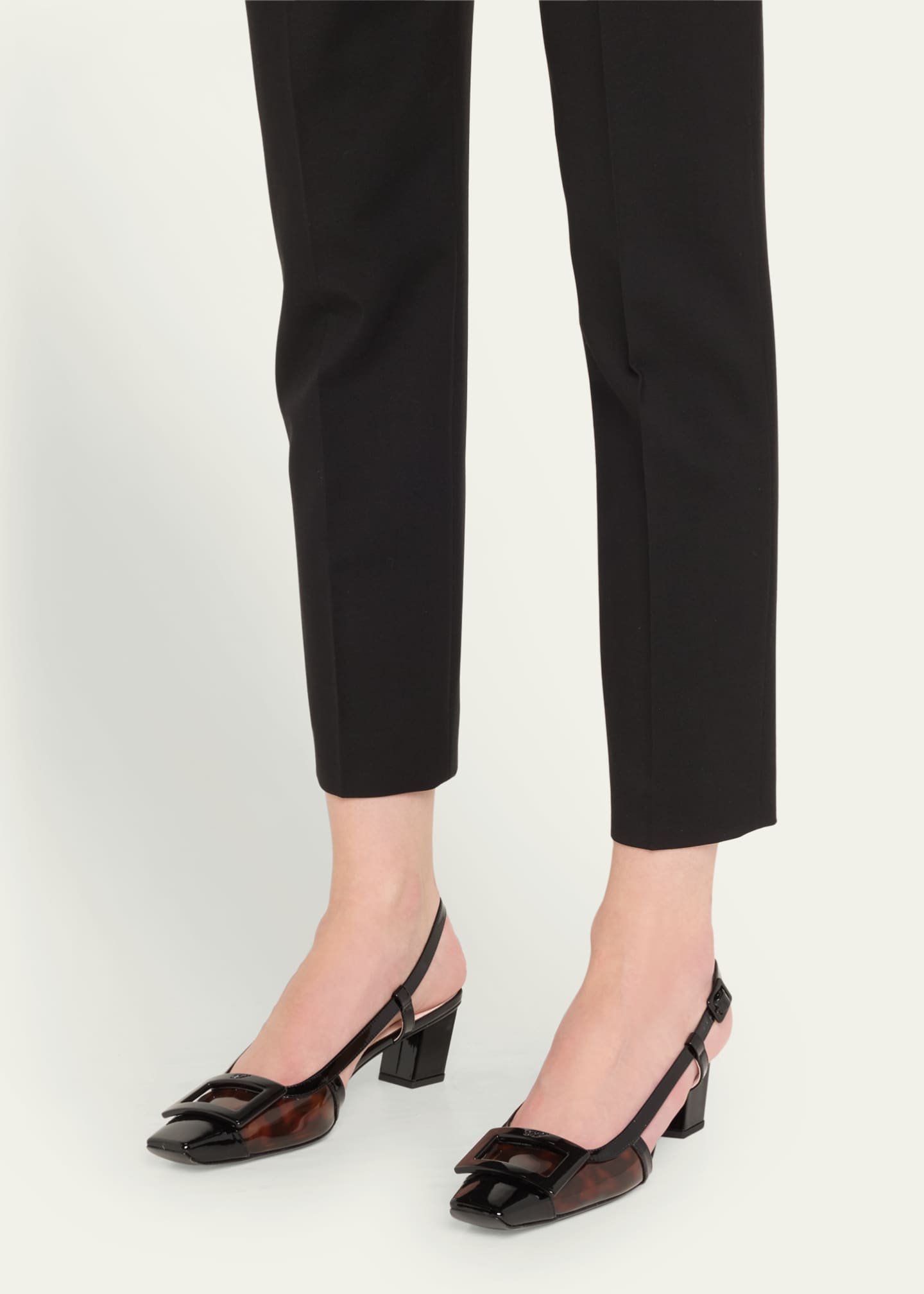 Roger Vivier Belle Vivier Tortoiseshell Slingback Pumps Image 2 of 5