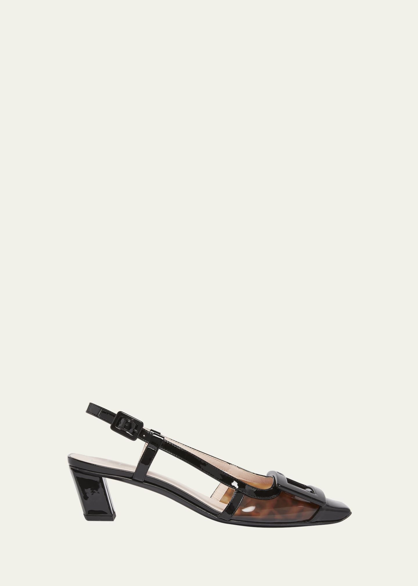Roger Vivier Belle Vivier Tortoiseshell Slingback Pumps Image 1 of 5