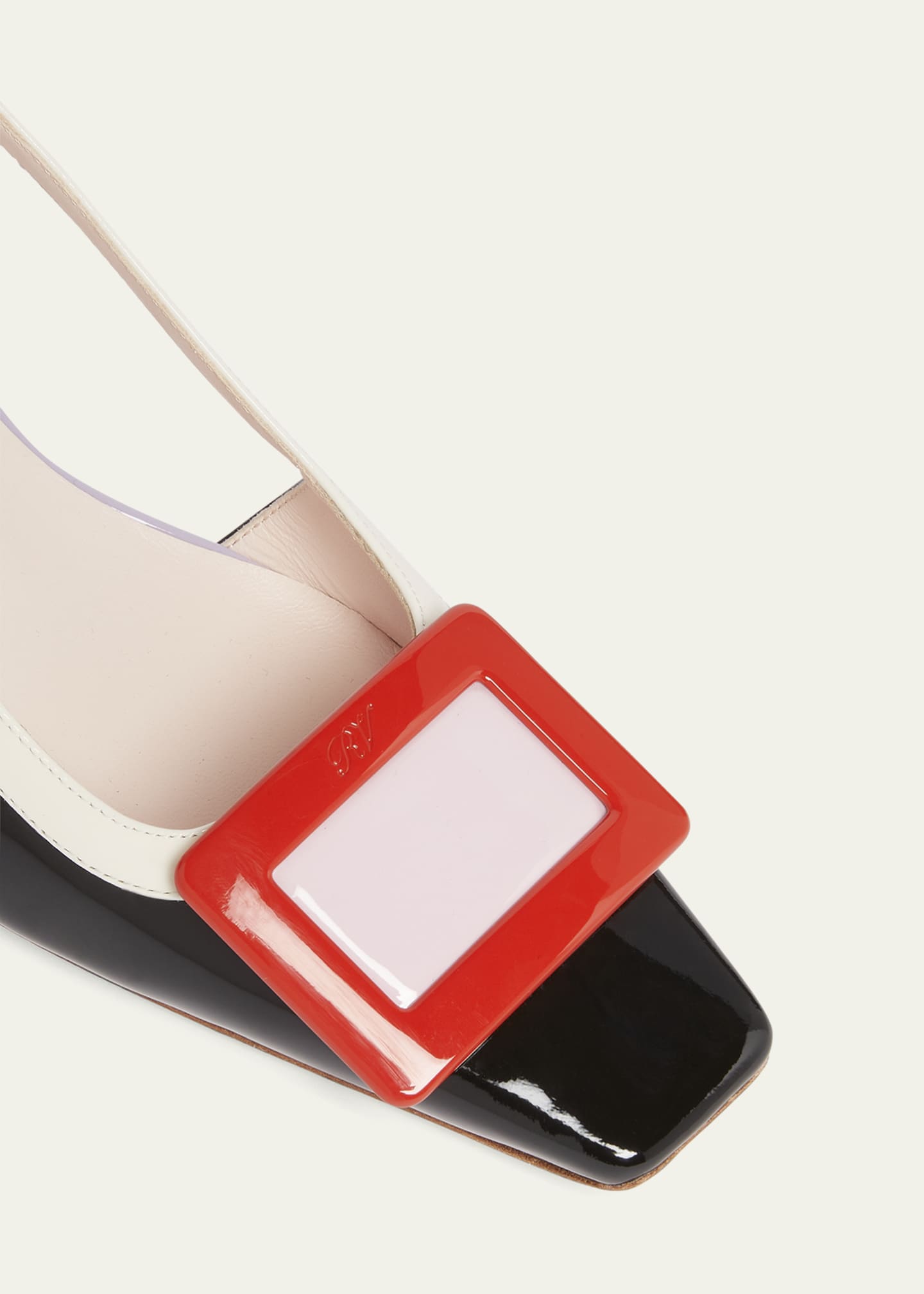 Roger Vivier Belle Vivier Colorblock Slingback Pumps Image 4 of 4