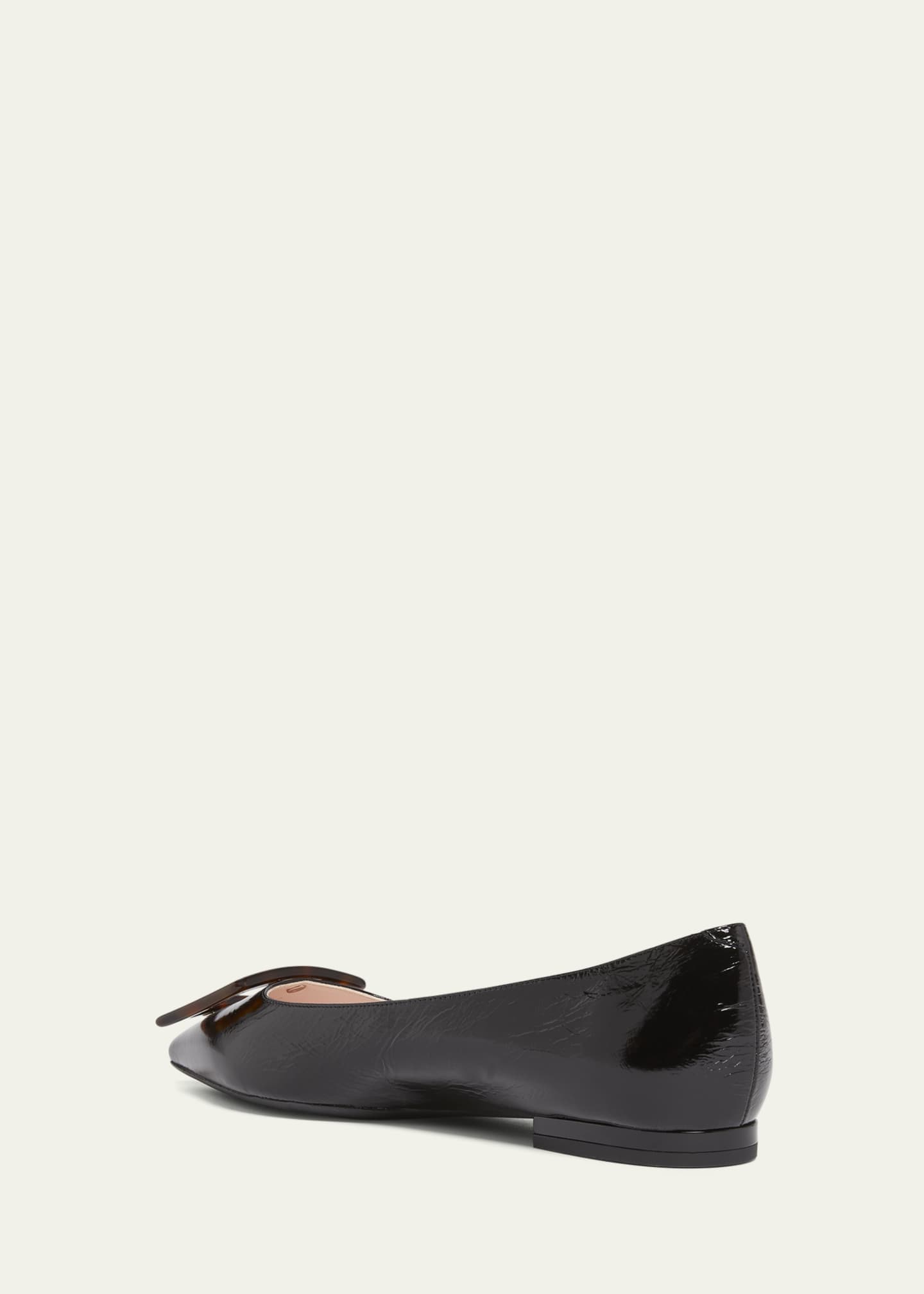 Roger Vivier Gommettine Patent Buckle Ballerina Flats Image 4 of 5