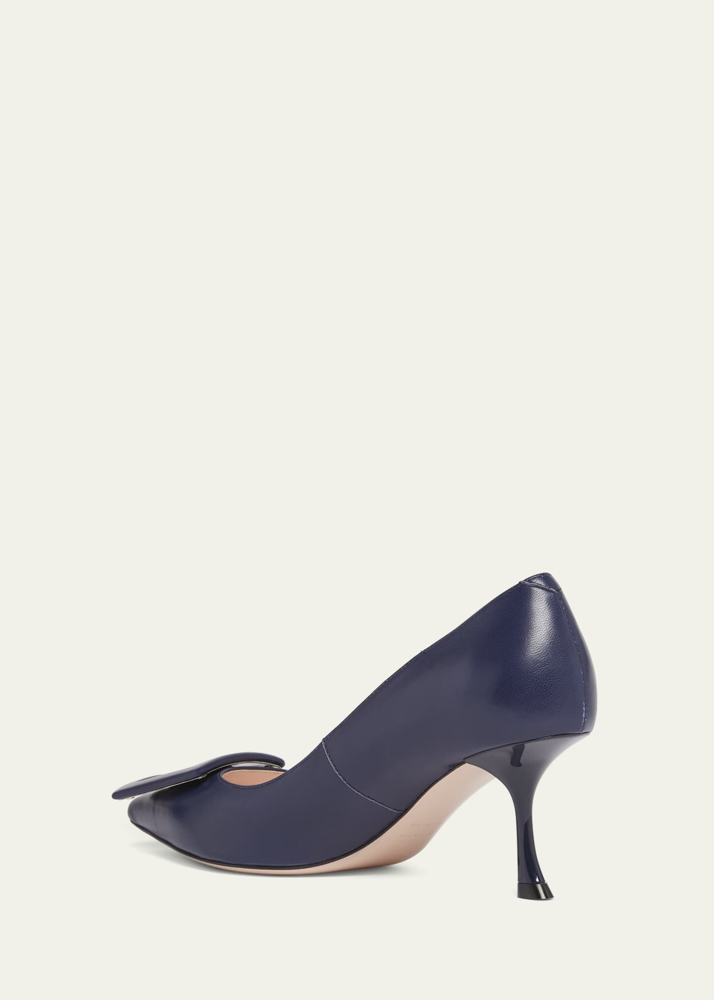 Roger Vivier Viv In The City Leather Buckle Pumps Image 4 of 5
