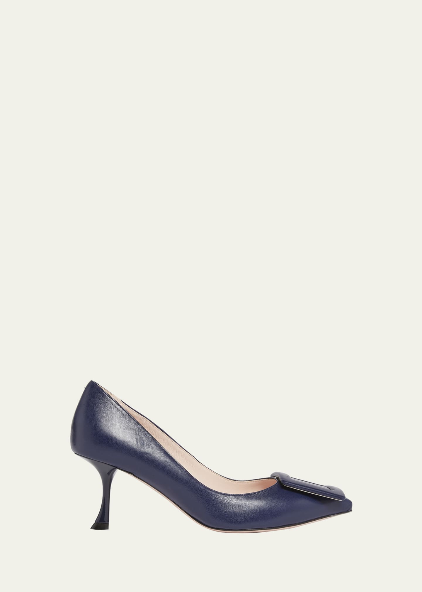 Roger Vivier Viv In The City Leather Buckle Pumps Image 1 of 5