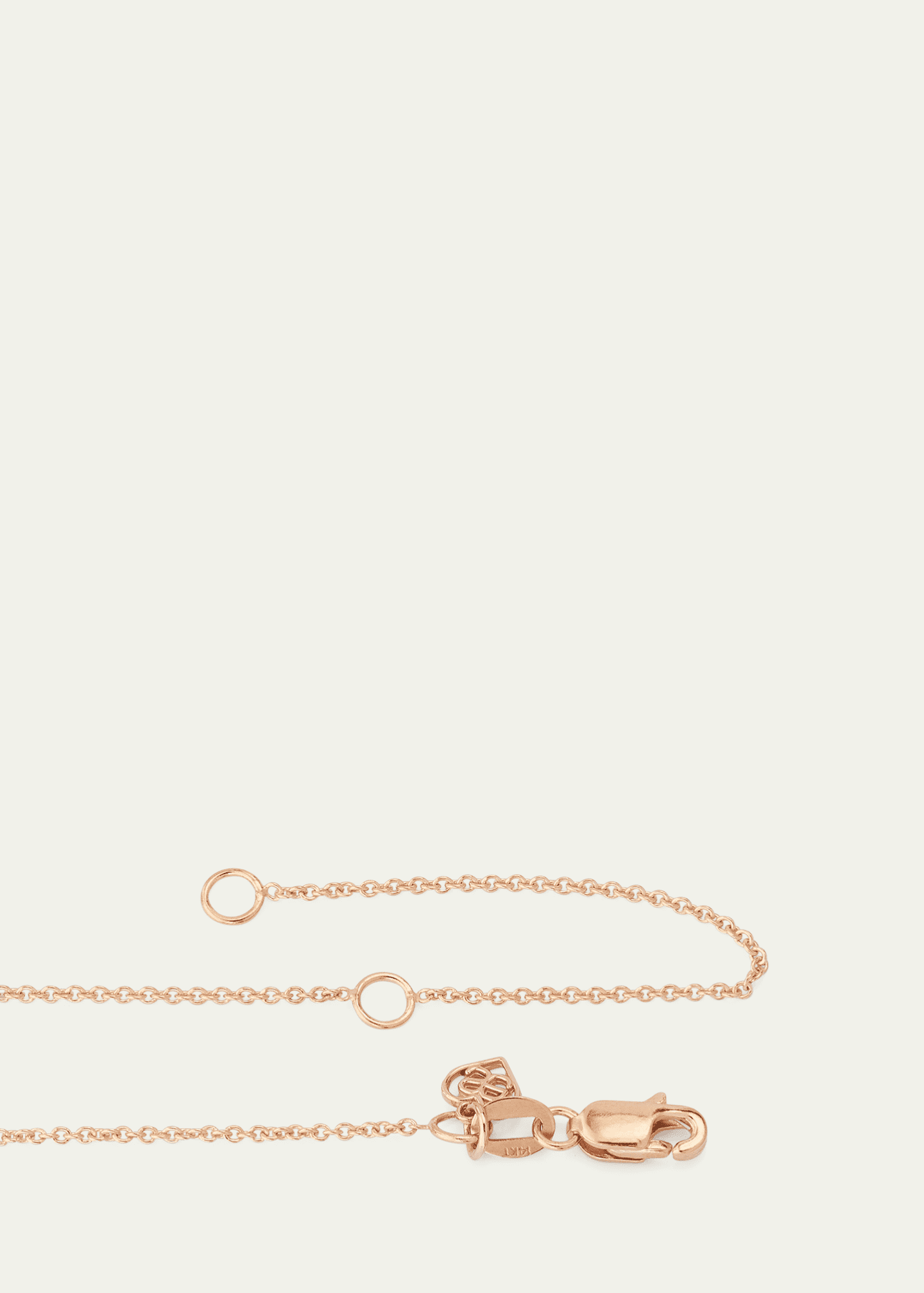 Sydney Evan Girl's Pig Pink Diamond Charm Necklace Image 3 of 4