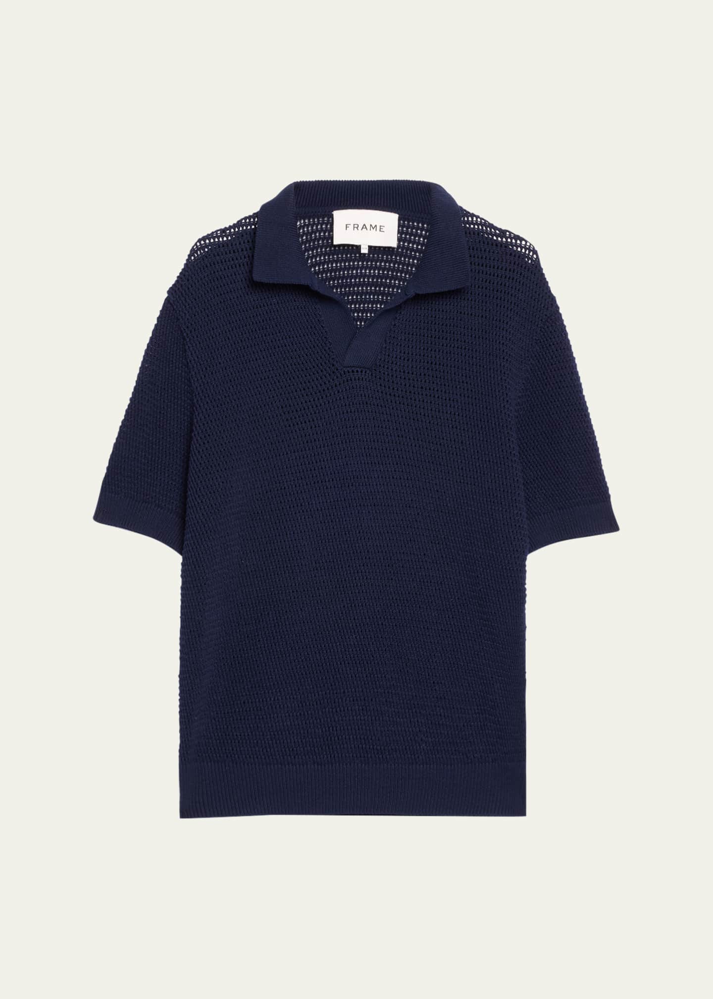 Silk cotton polo neck jumper outlet