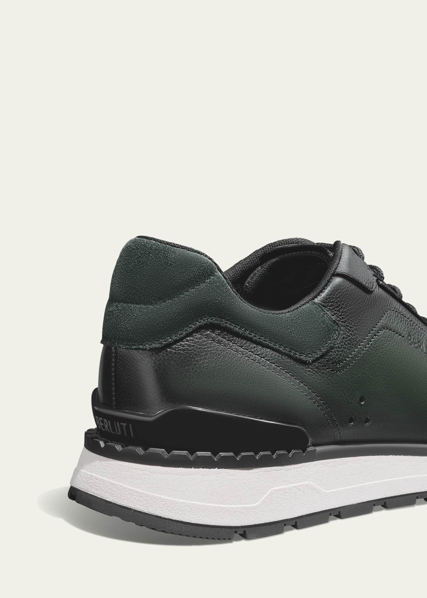 Berluti Men's Fast Track Leather Runner Sneakers Image 3 of 4