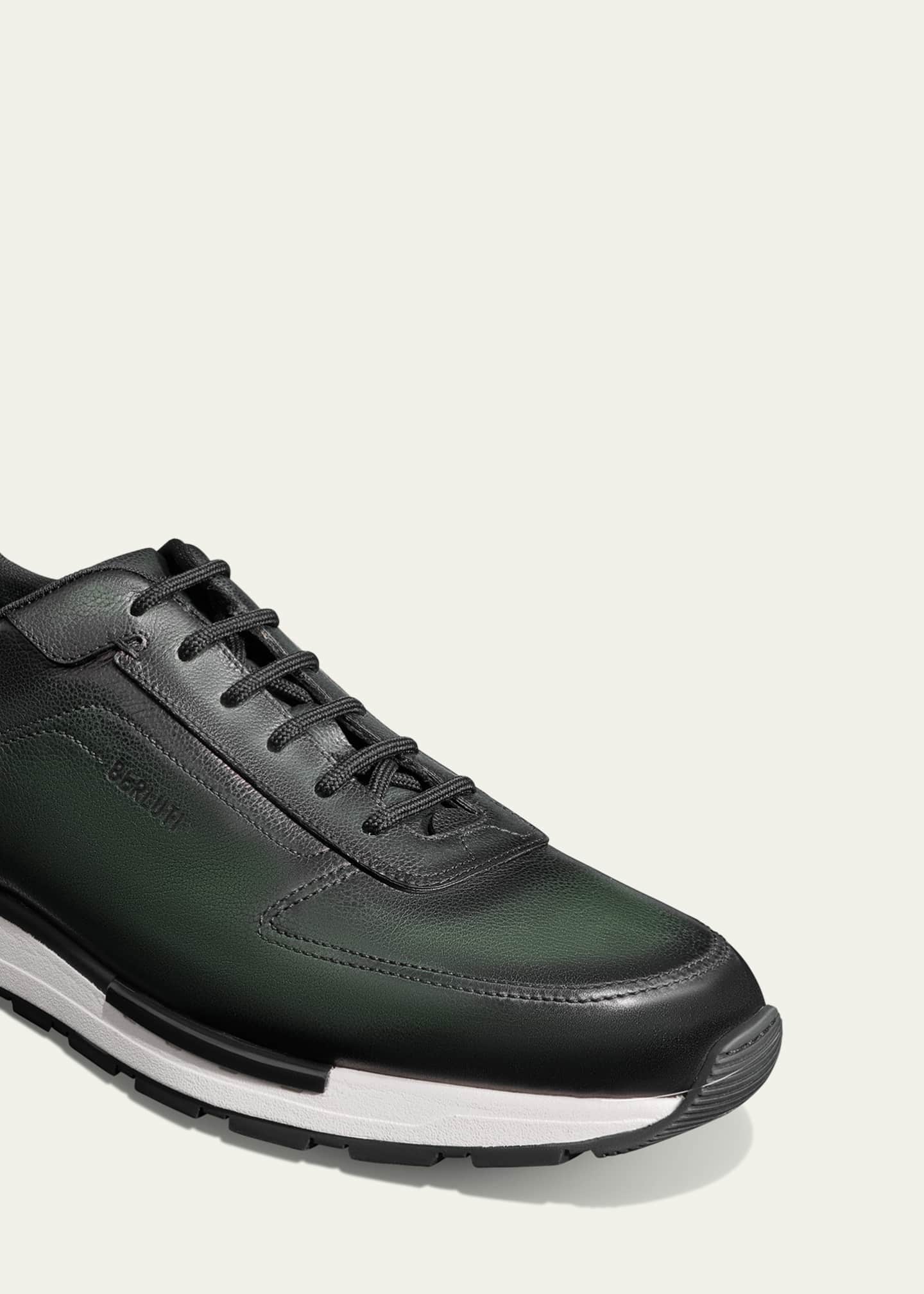 Berluti Men's Fast Track Leather Runner Sneakers Image 4 of 4
