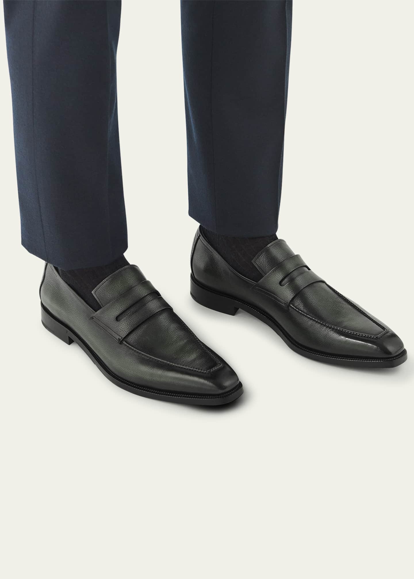Berluti Men's Andy Demesure Flex Leather Penny Loafers - Bergdorf