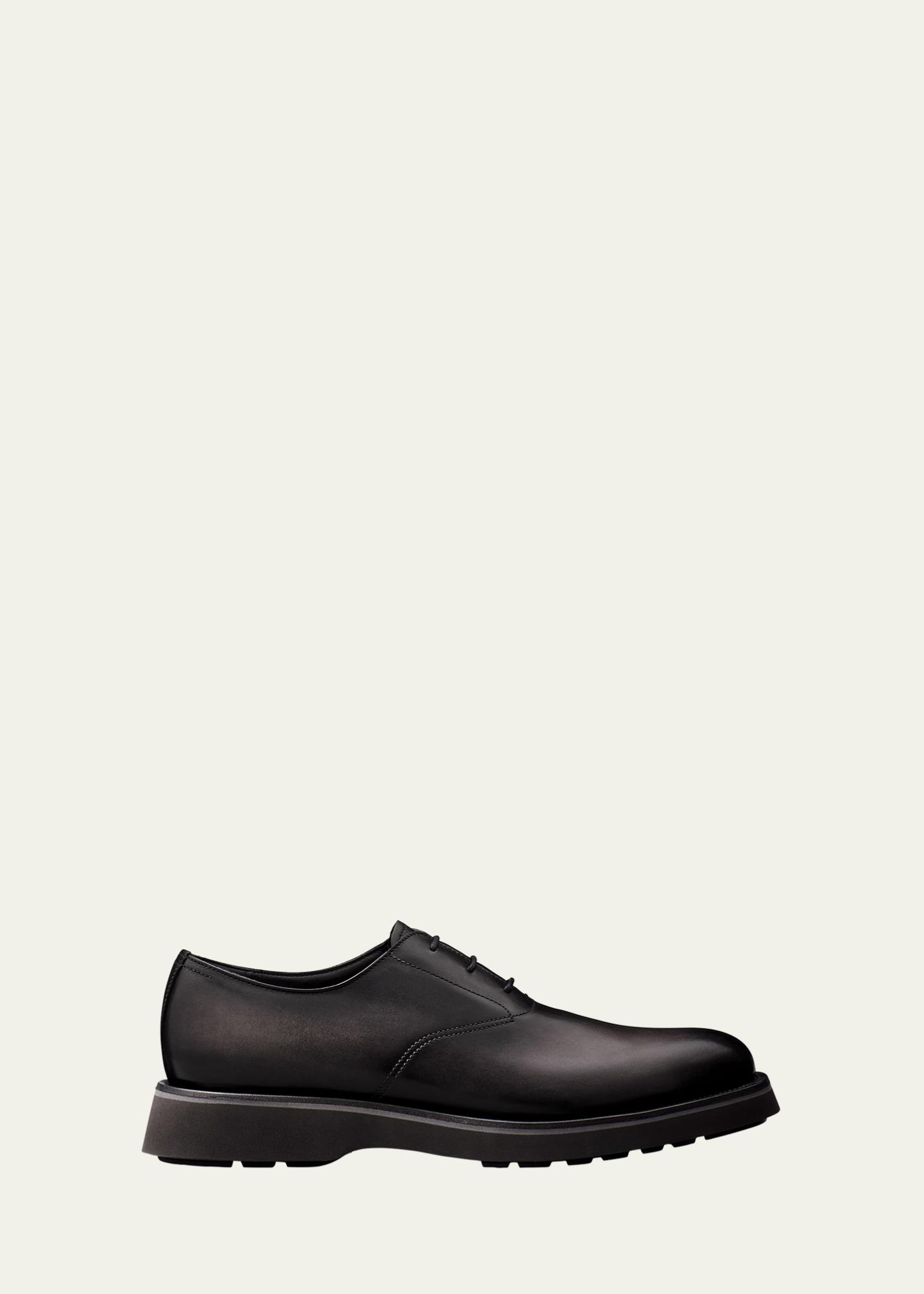 Berluti Men's Alessio Leather Oxfords - Bergdorf Goodman