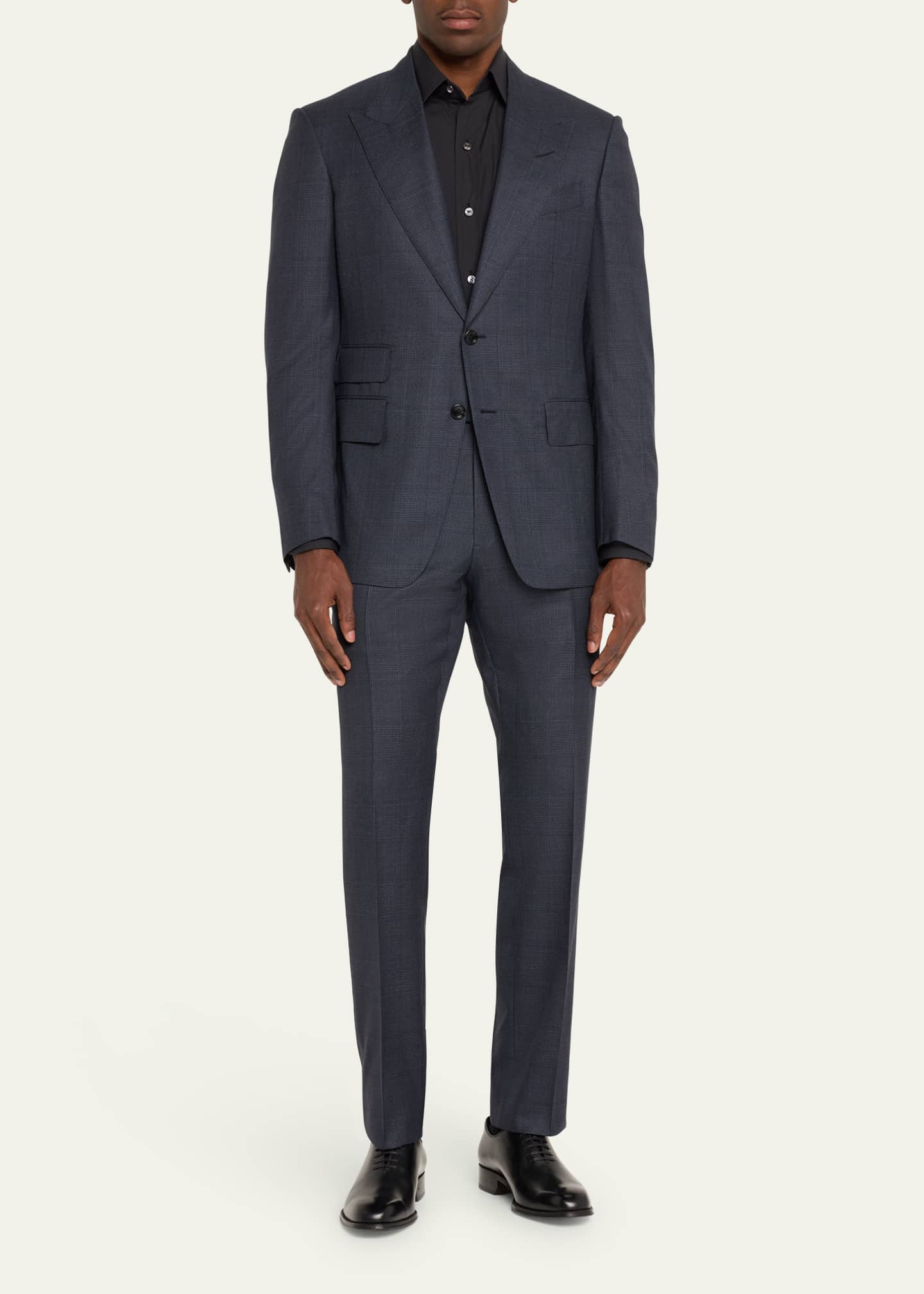 TOM FORD Men's Shelton Prince of Wales Suit Image 2 of 5