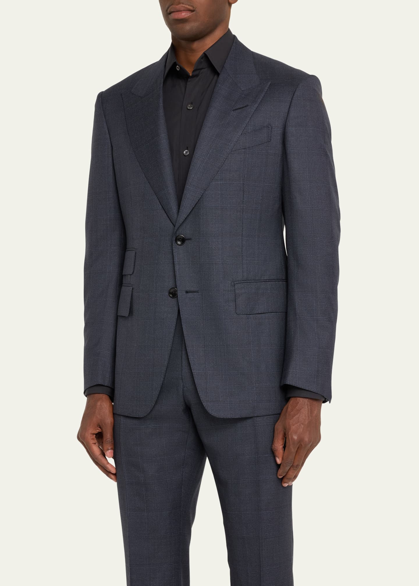 TOM FORD Men's Shelton Prince of Wales Suit Image 4 of 5
