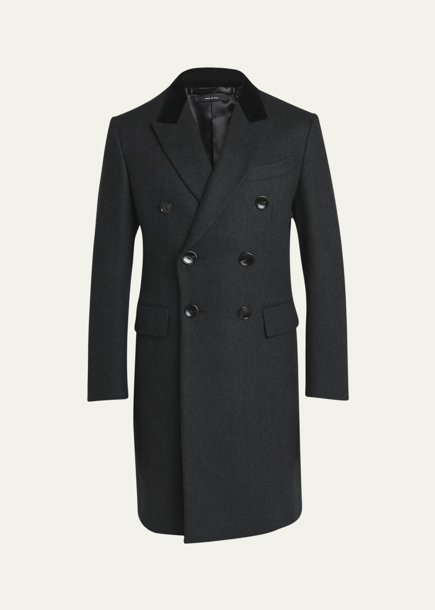 Tom ford herringbone overcoat top