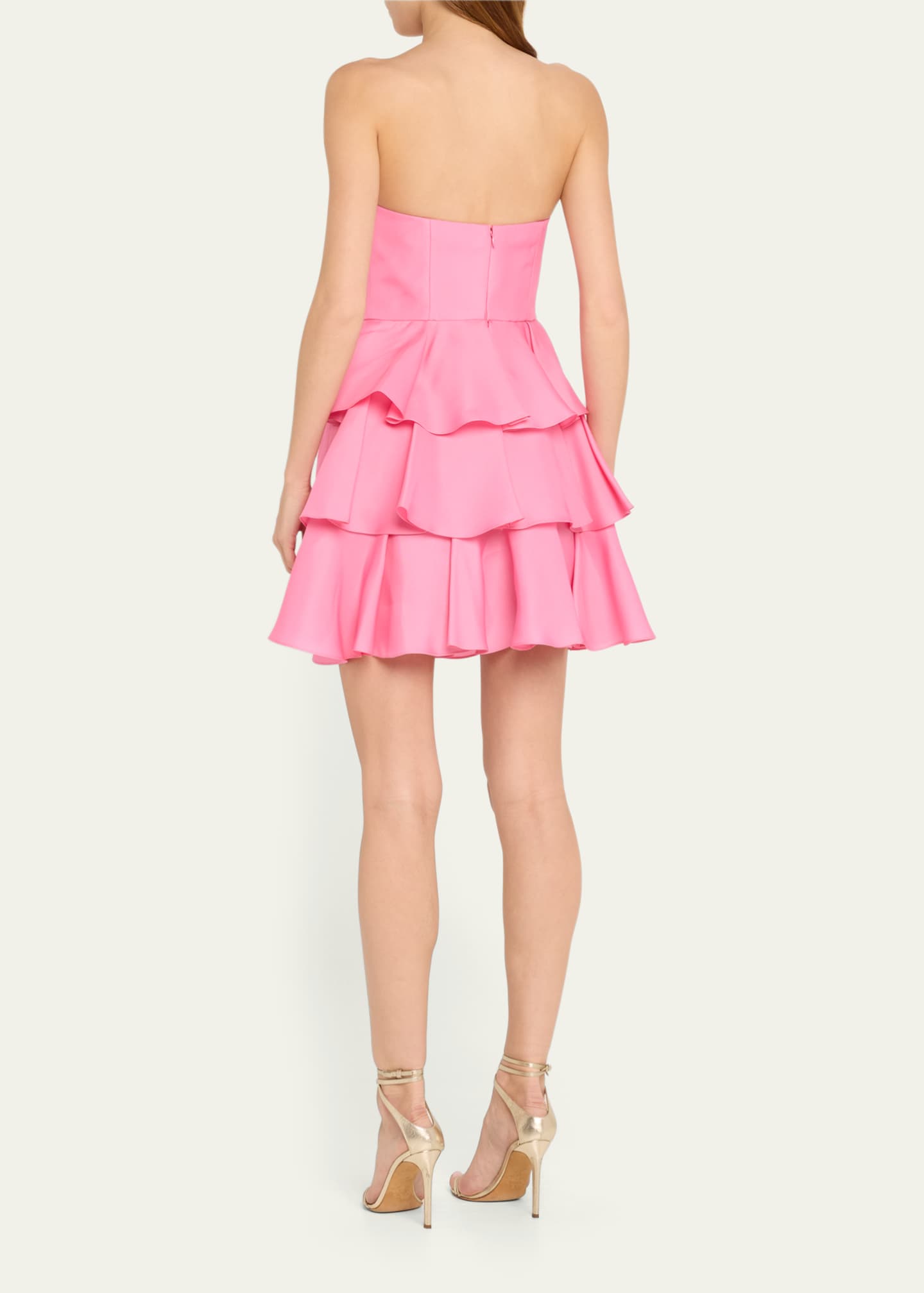 Carolina Herrera Tiered Ruffle Strapless Mini Dress - Bergdorf Goodman