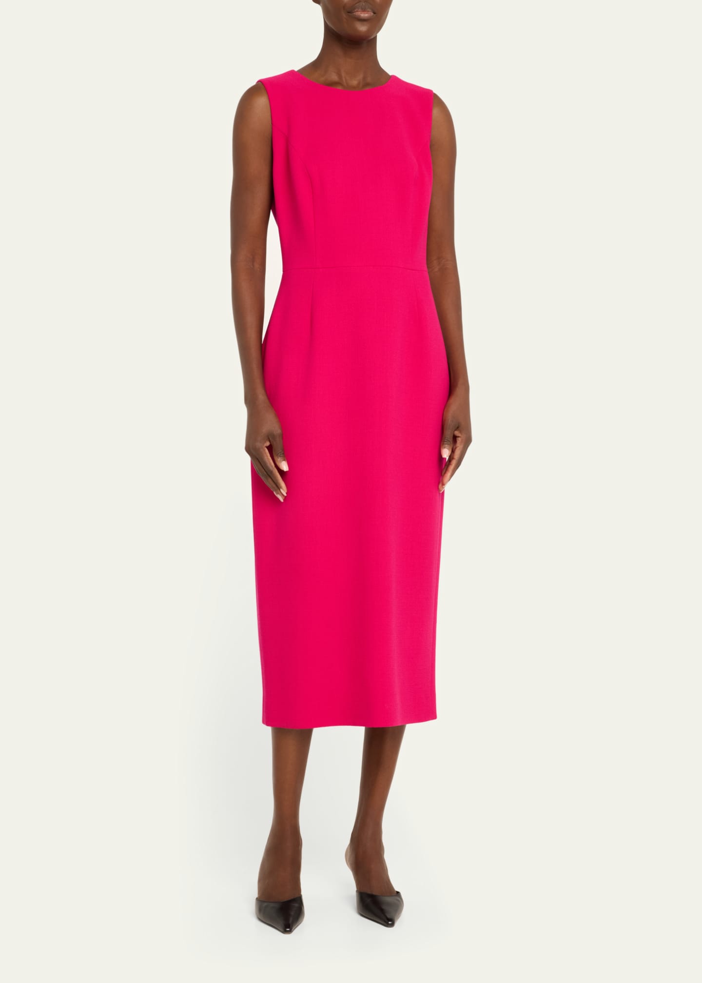 Carolina Herrera Sleeveless Sheath Midi Dress - Bergdorf Goodman