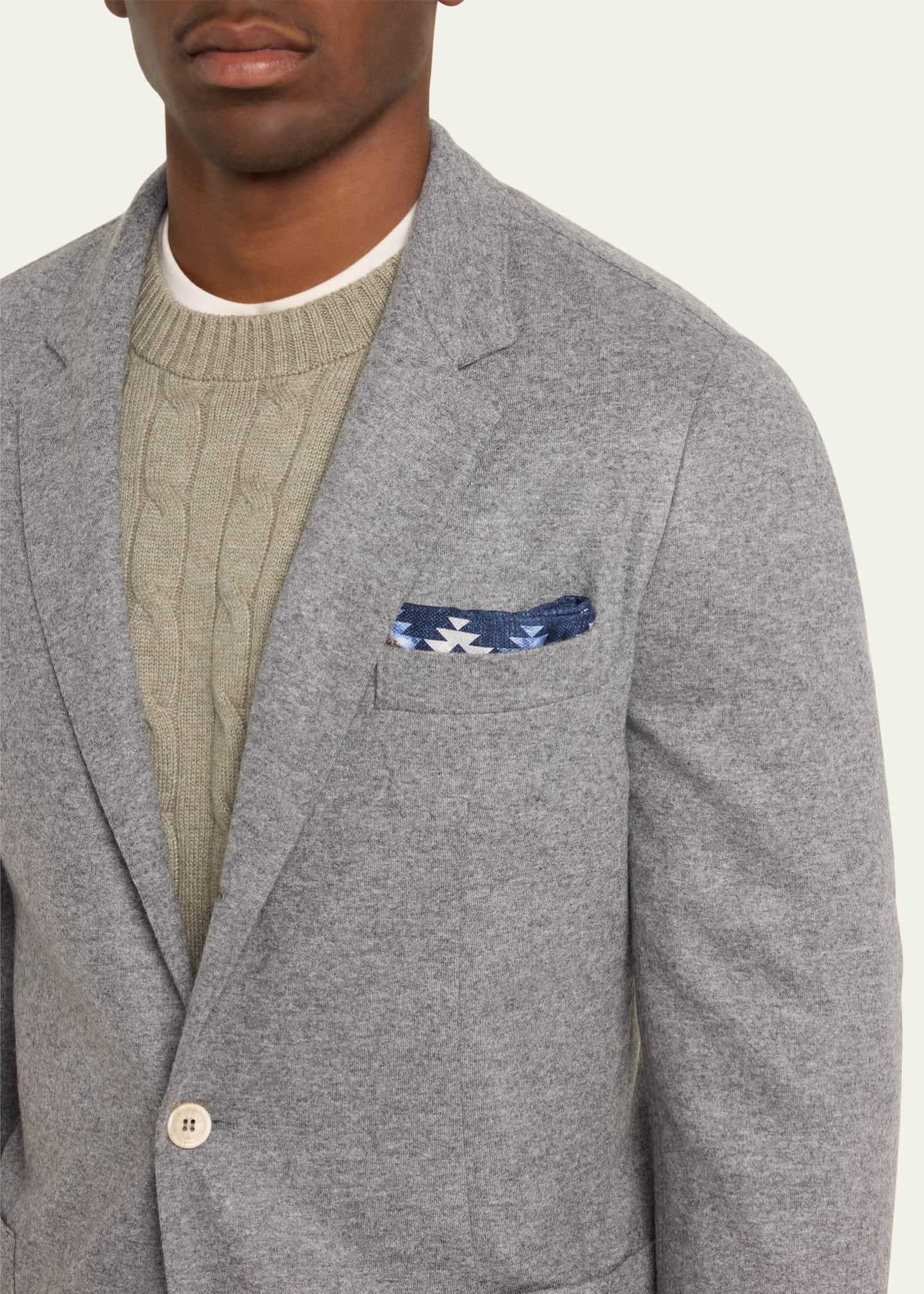 Brunello Cucinelli Men's Cashmere Jersey Sport Coat Image 5 of 5