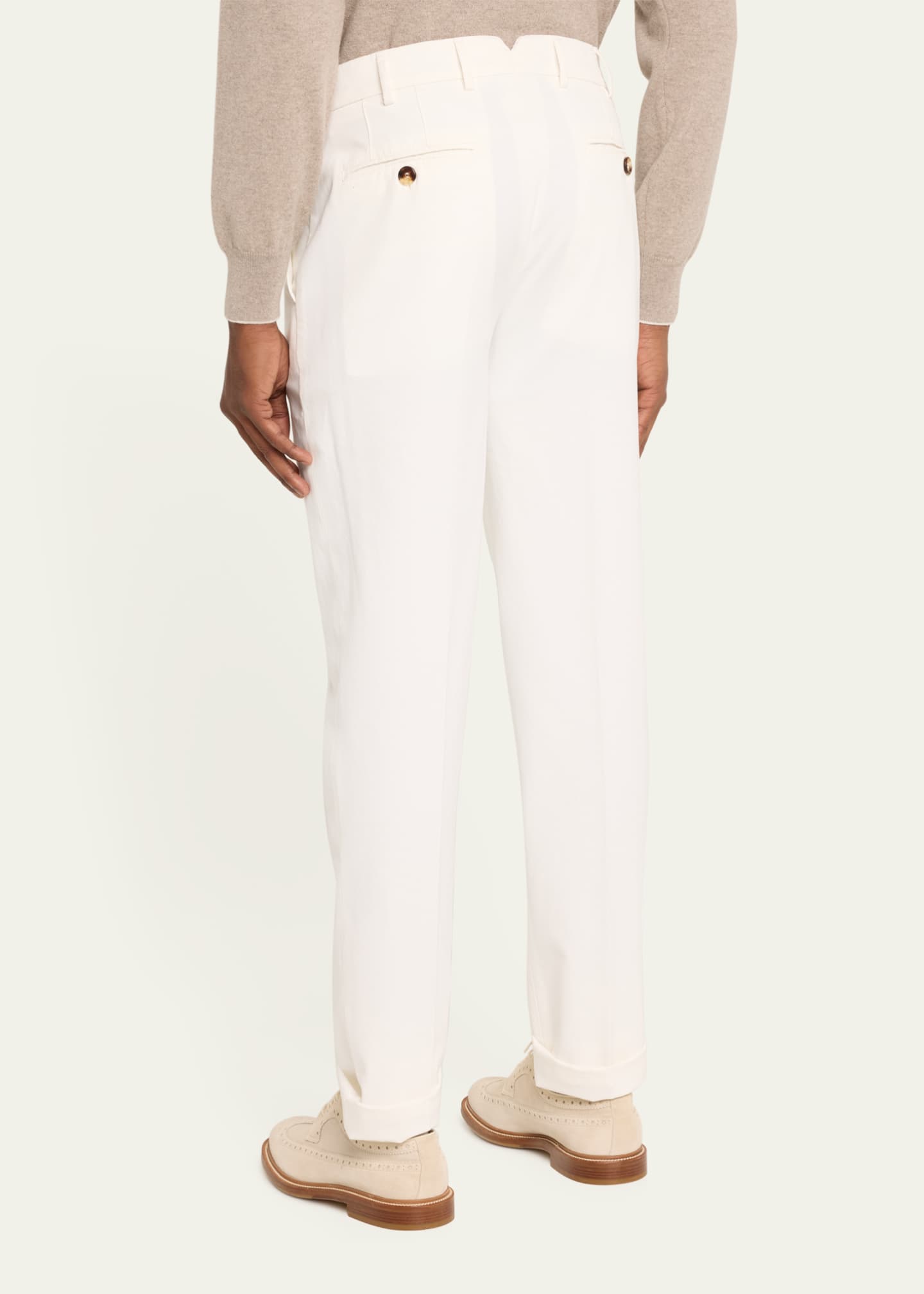 Brunello Cucinelli Men's Straight Leg Italian Fit Pants Image 3 of 5
