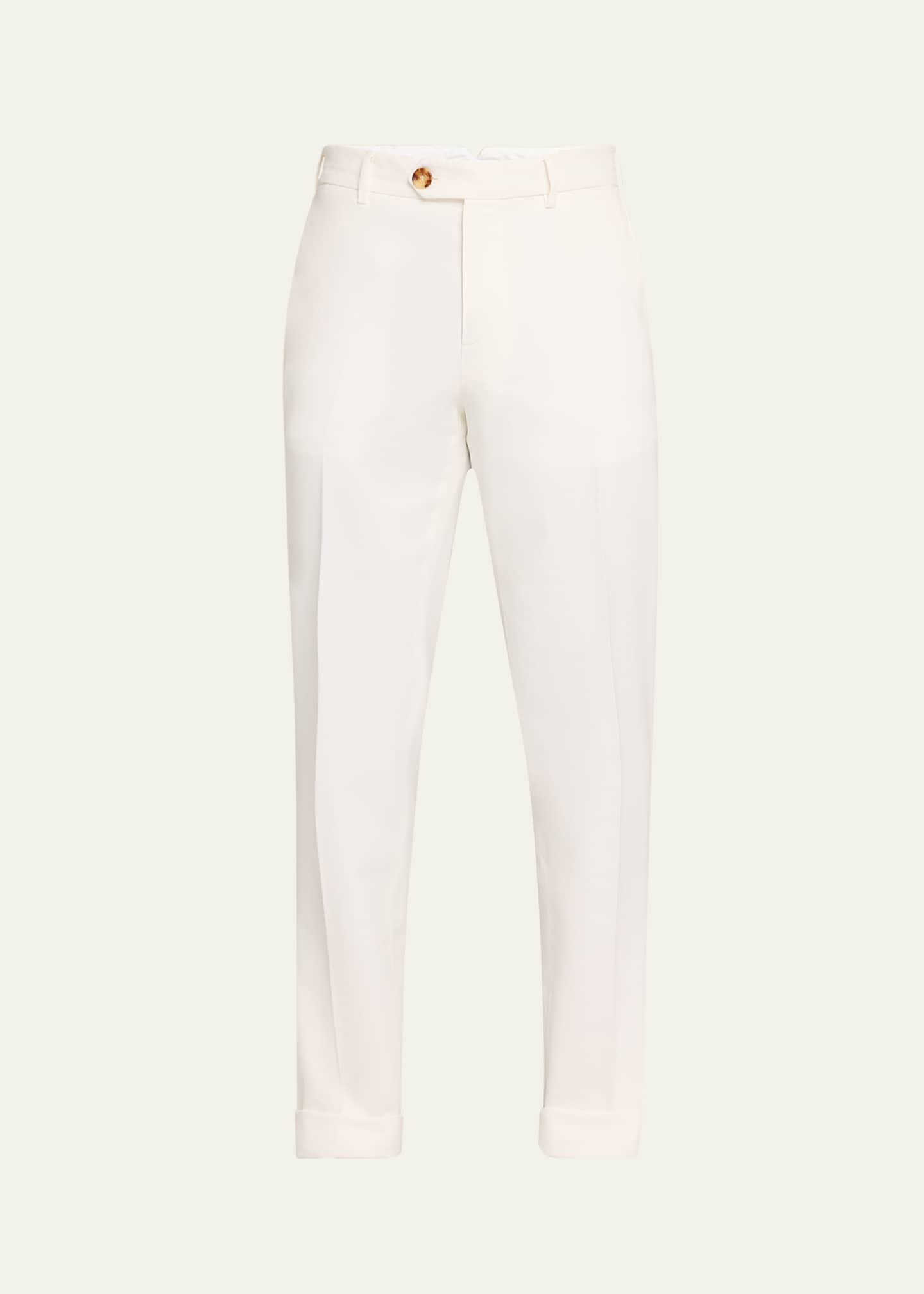 Brunello Cucinelli Men's Straight Leg Italian Fit Pants Image 1 of 5