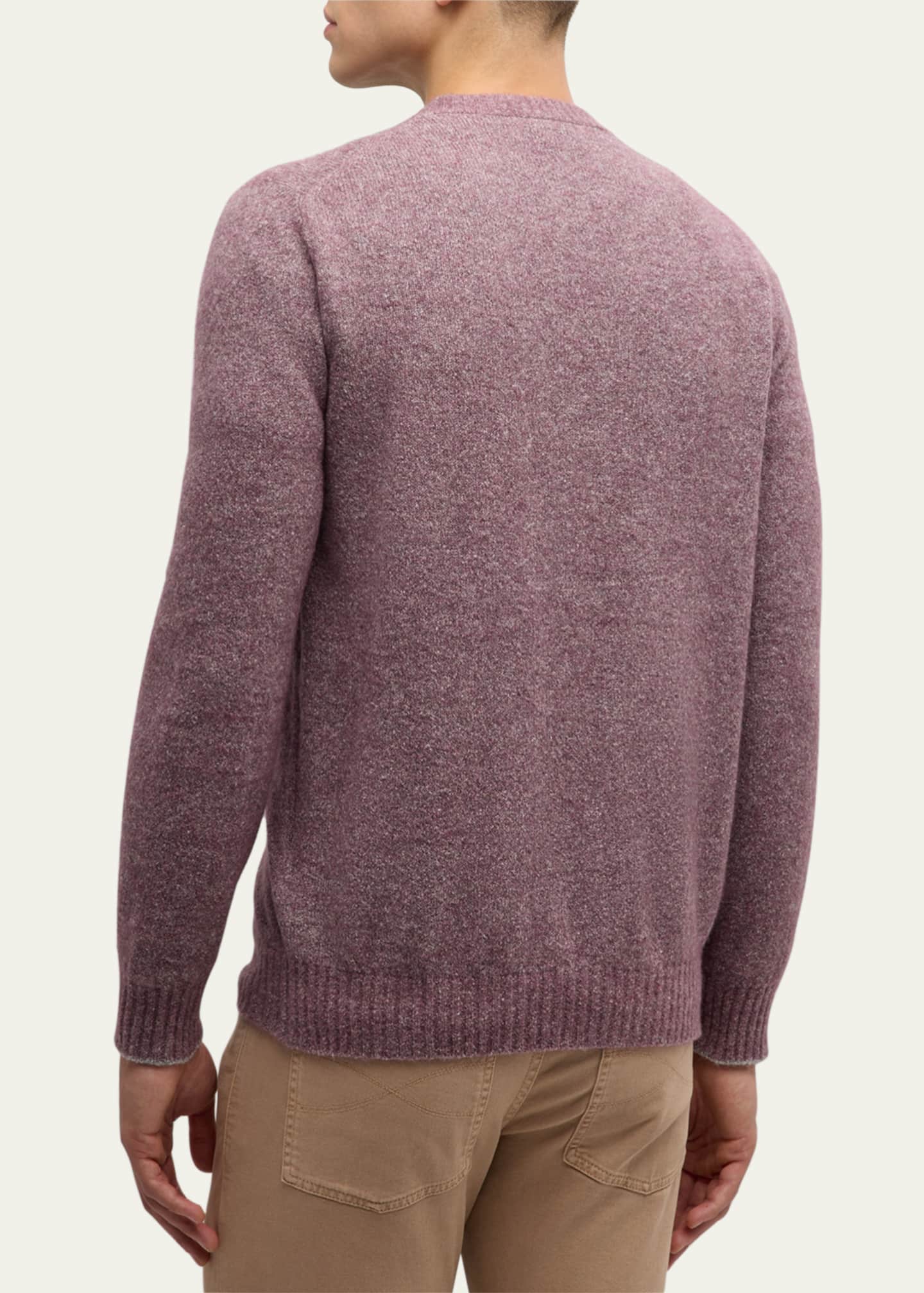 Brunello Cucinelli Men's Cotton Ribbed Sweatshirt Image 3 of 5