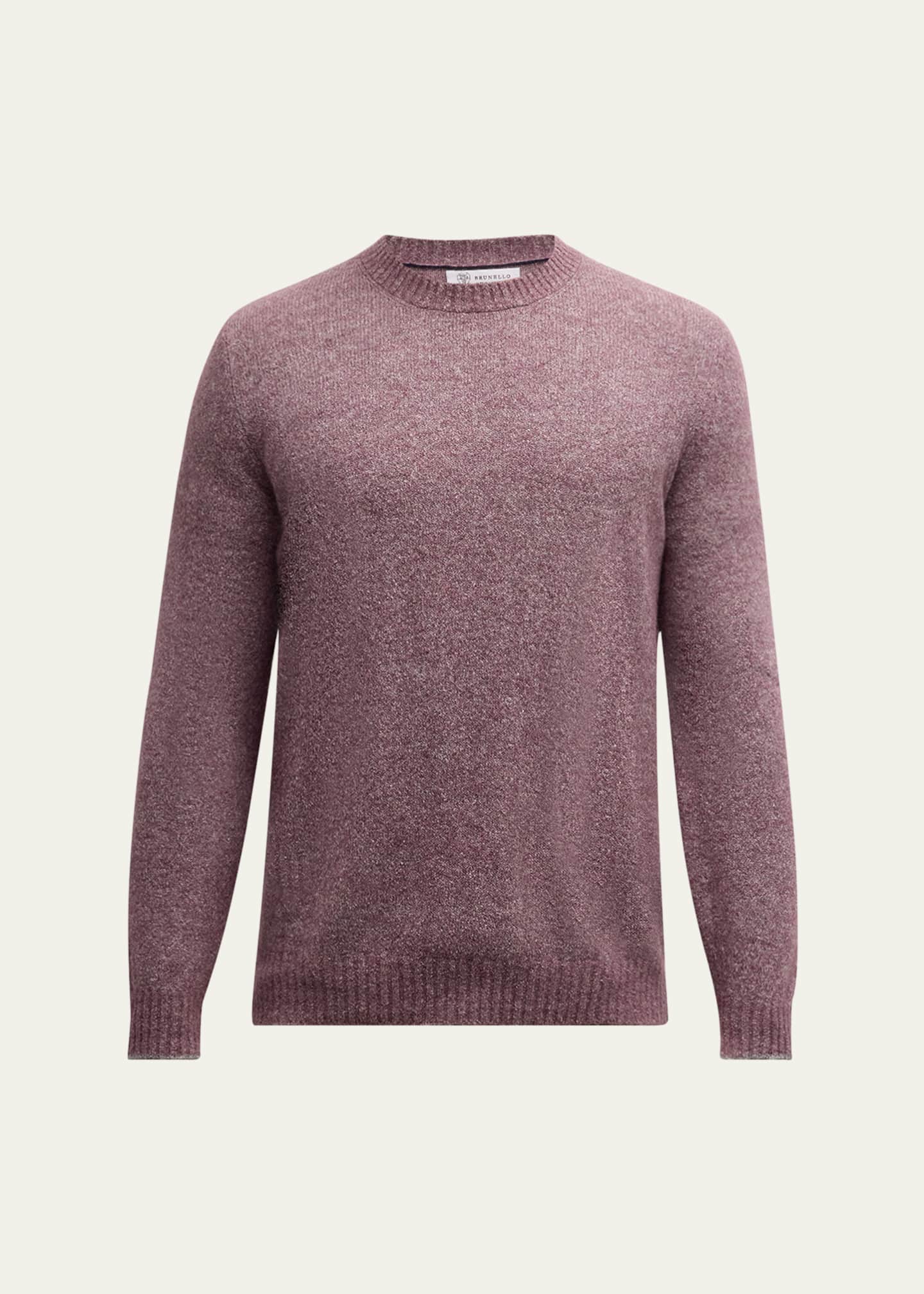 Brunello Cucinelli Men's Cotton Ribbed Sweatshirt Image 1 of 5
