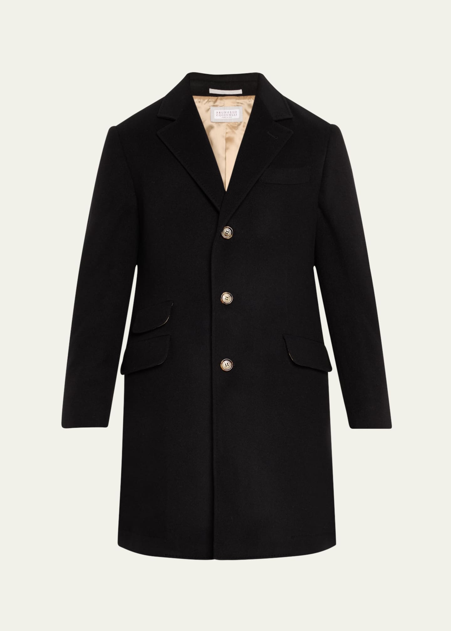Brunello Cucinelli Men's Cashmere Topcoat Image 1 of 5