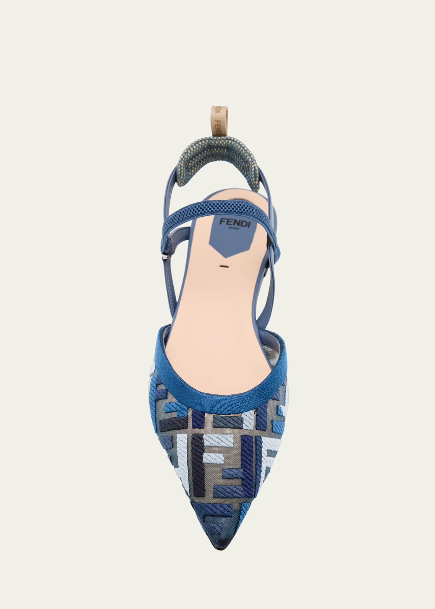 Fendi Colibri Multi FF Sporty Slingback Flats Image 6 of 6