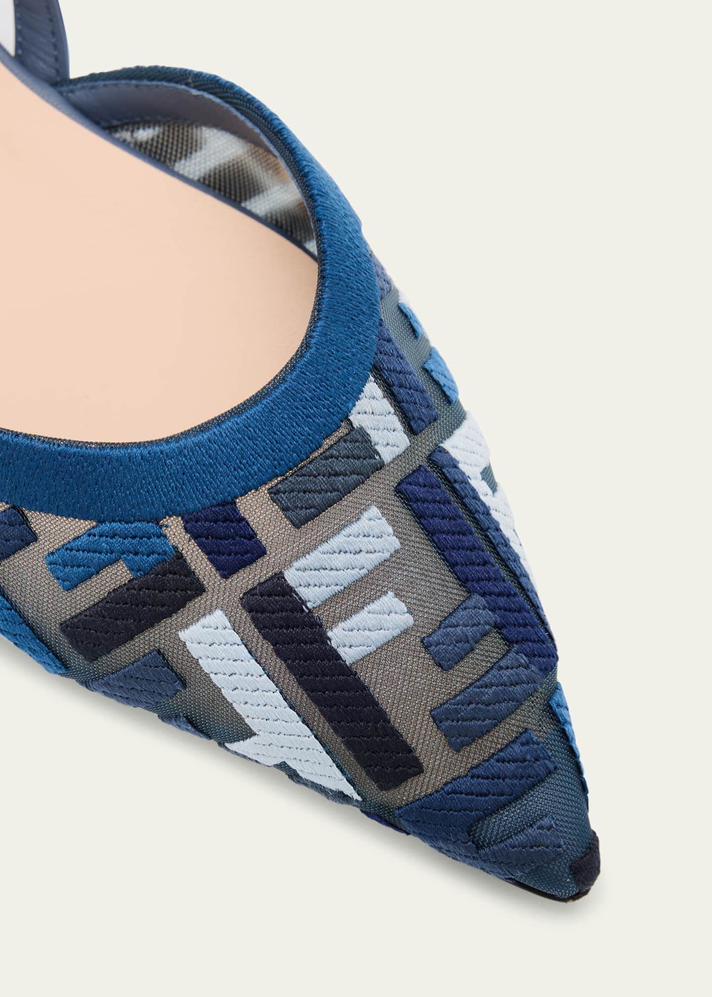 Fendi Colibri Multi FF Sporty Slingback Flats Image 5 of 6