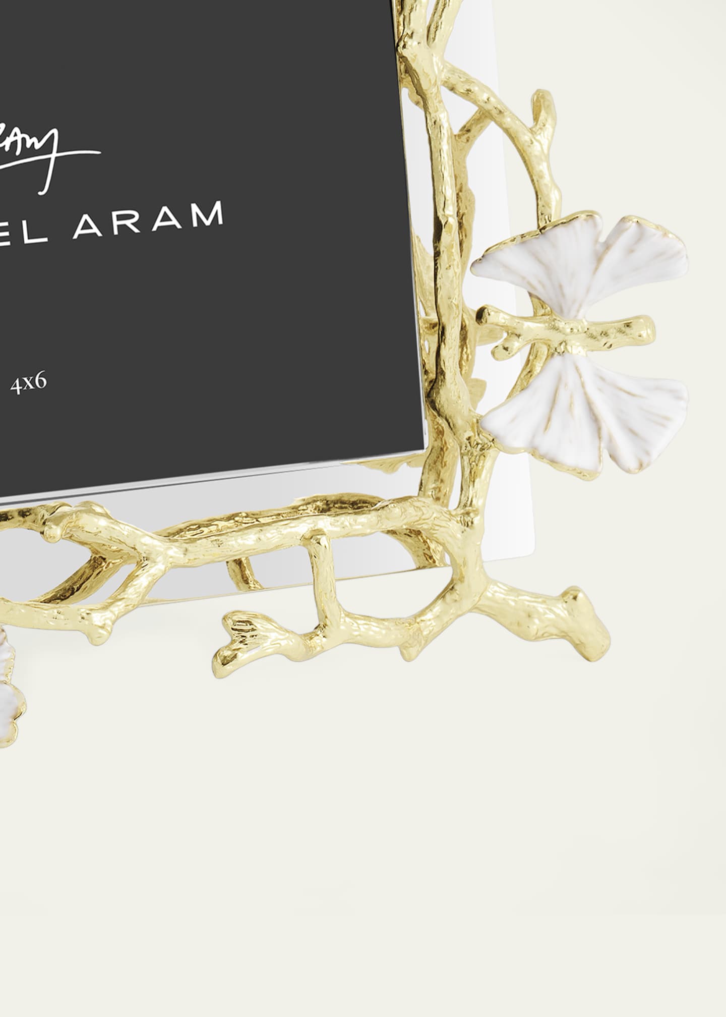 Michael Aram Butterfly Ginkgo White and Gold Frame, 4" x 6" Image 6 of 6
