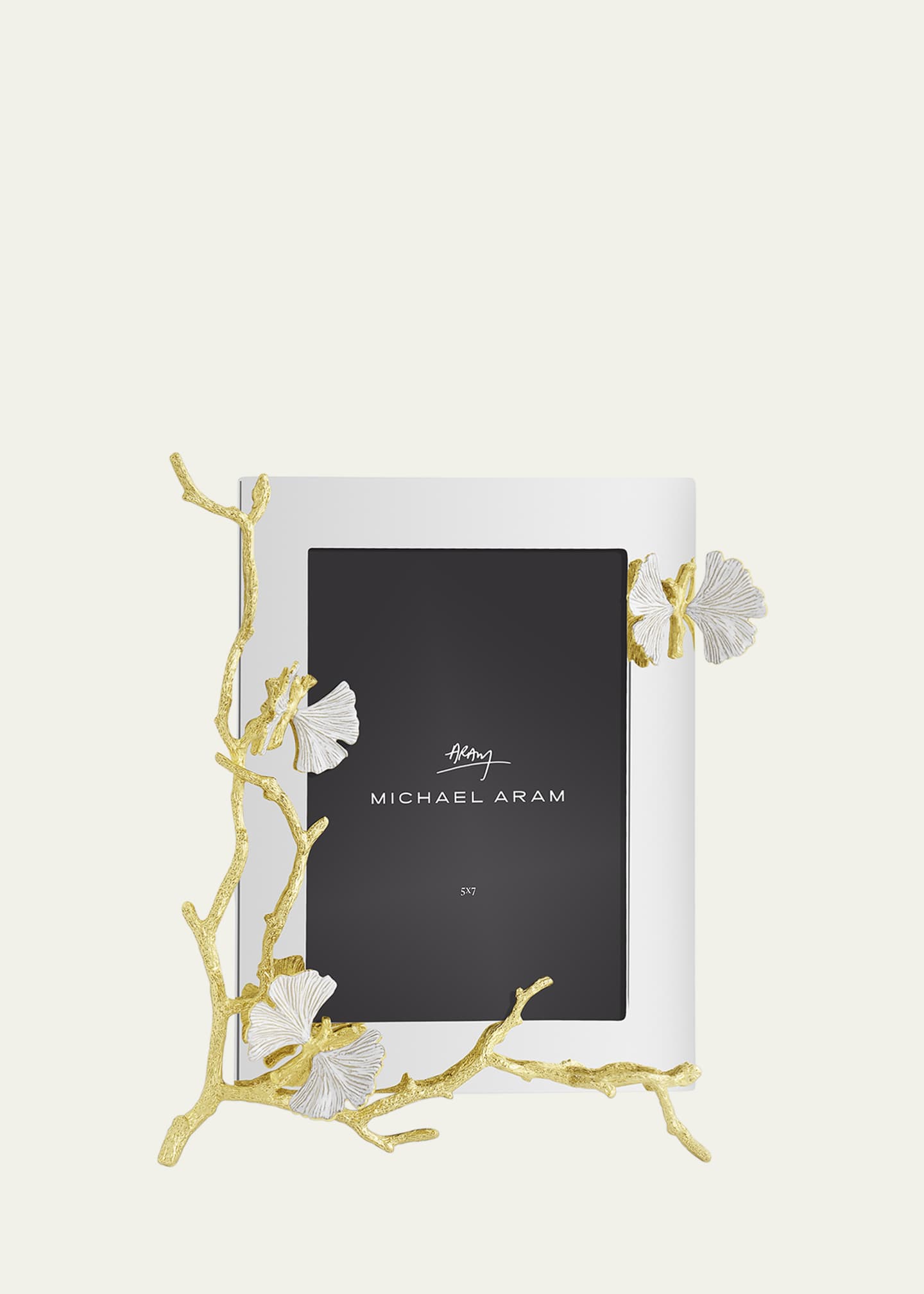 Michael Aram Butterfly Ginkgo White and Gold Frame, 5" x 7" Image 4 of 5