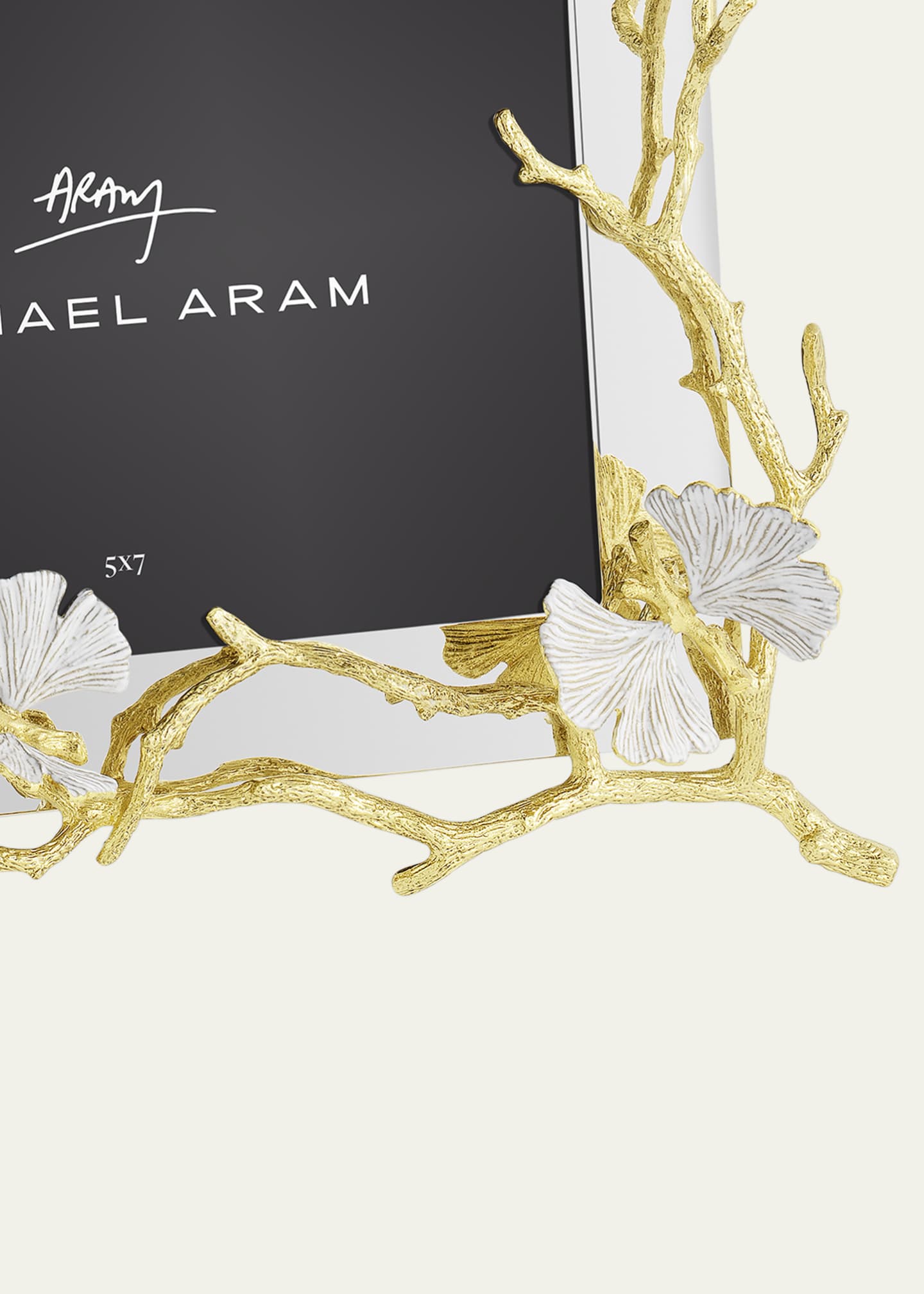 Michael Aram Butterfly Ginkgo White and Gold Frame, 5" x 7" Image 5 of 5