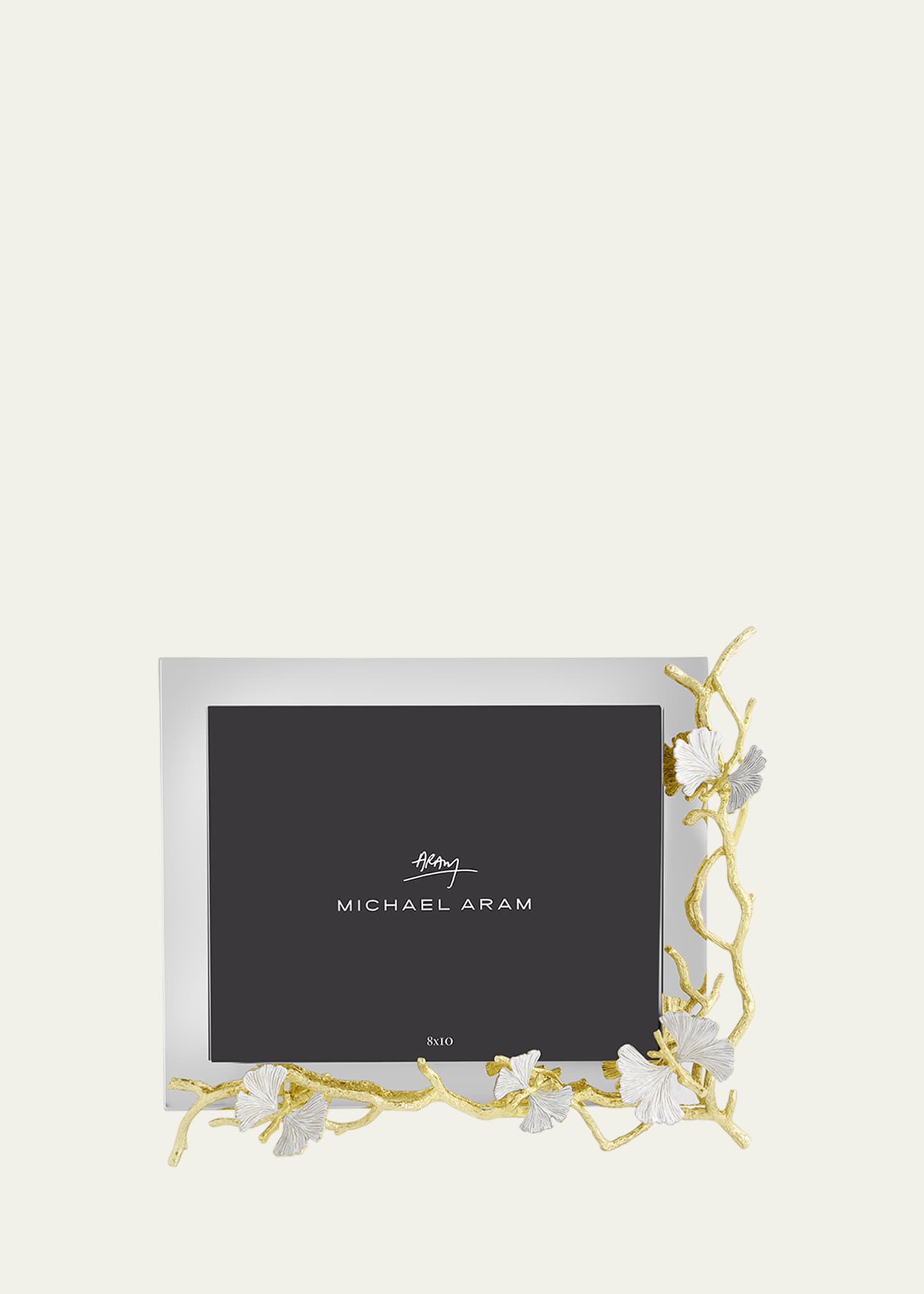 Michael Aram Butterfly Ginkgo White and Gold Frame, 8" x 10" Image 4 of 6