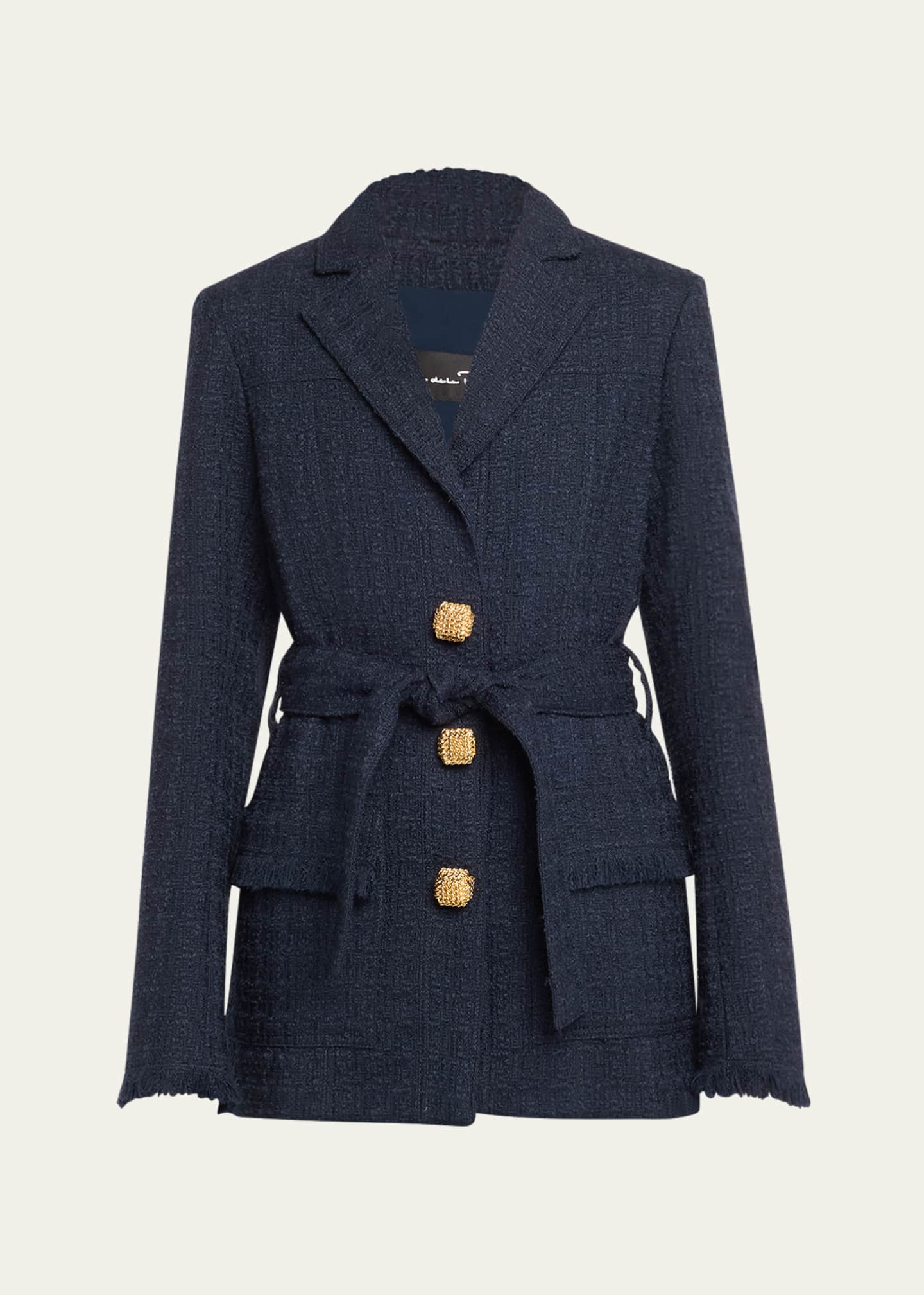 Oscar de la renta wool coat hot sale