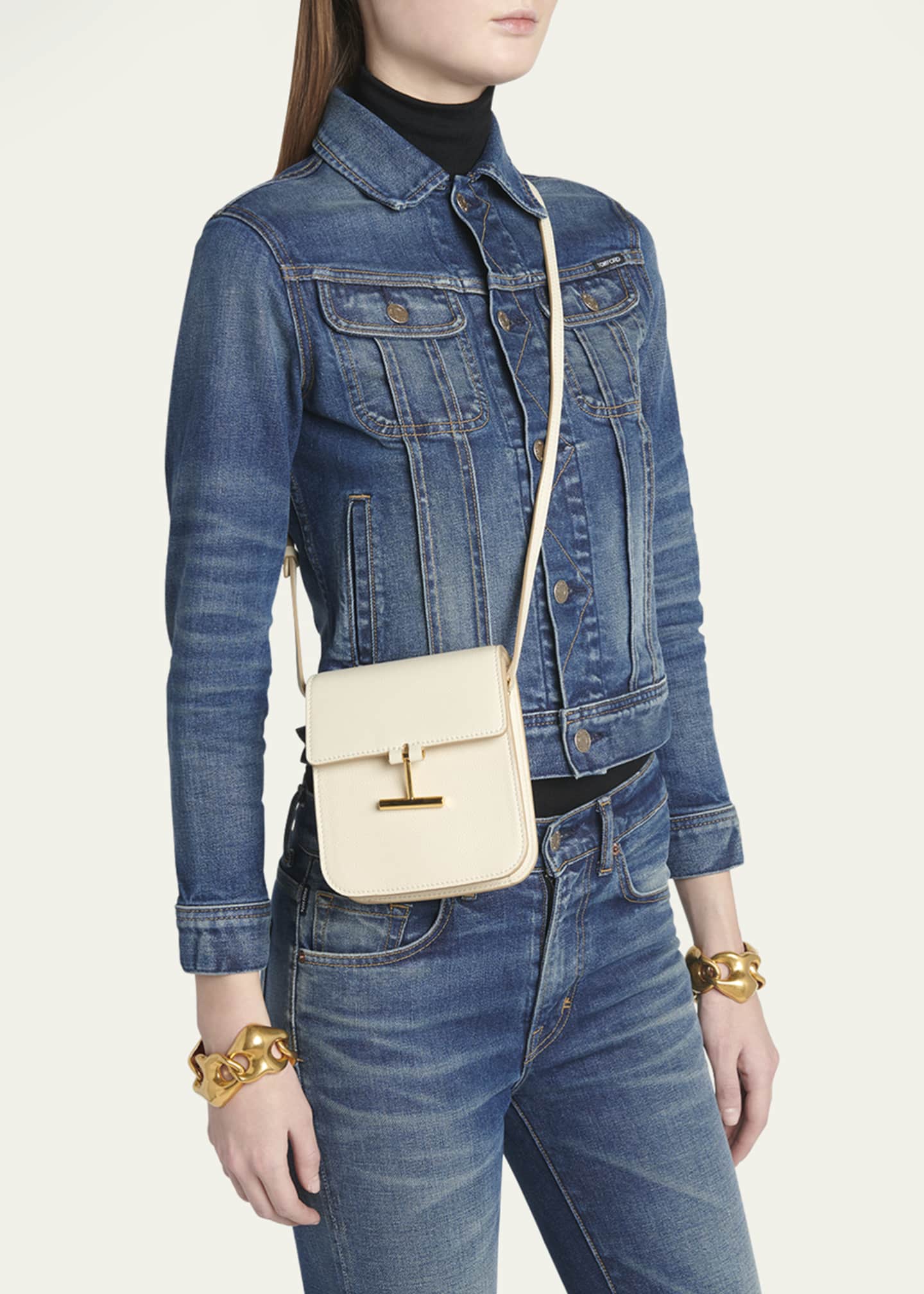 TOM FORD Tara Mini Crossbody Bag in Grain Leather Bergdorf Goodman