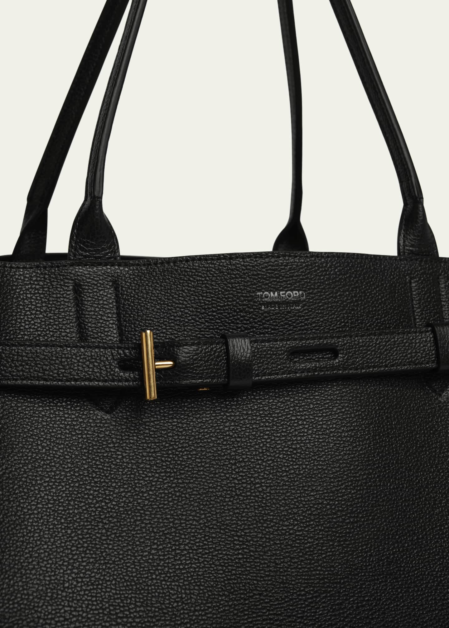 TOM FORD Audrey Medium Tote Bag in Grain Leather Image 6 of 6