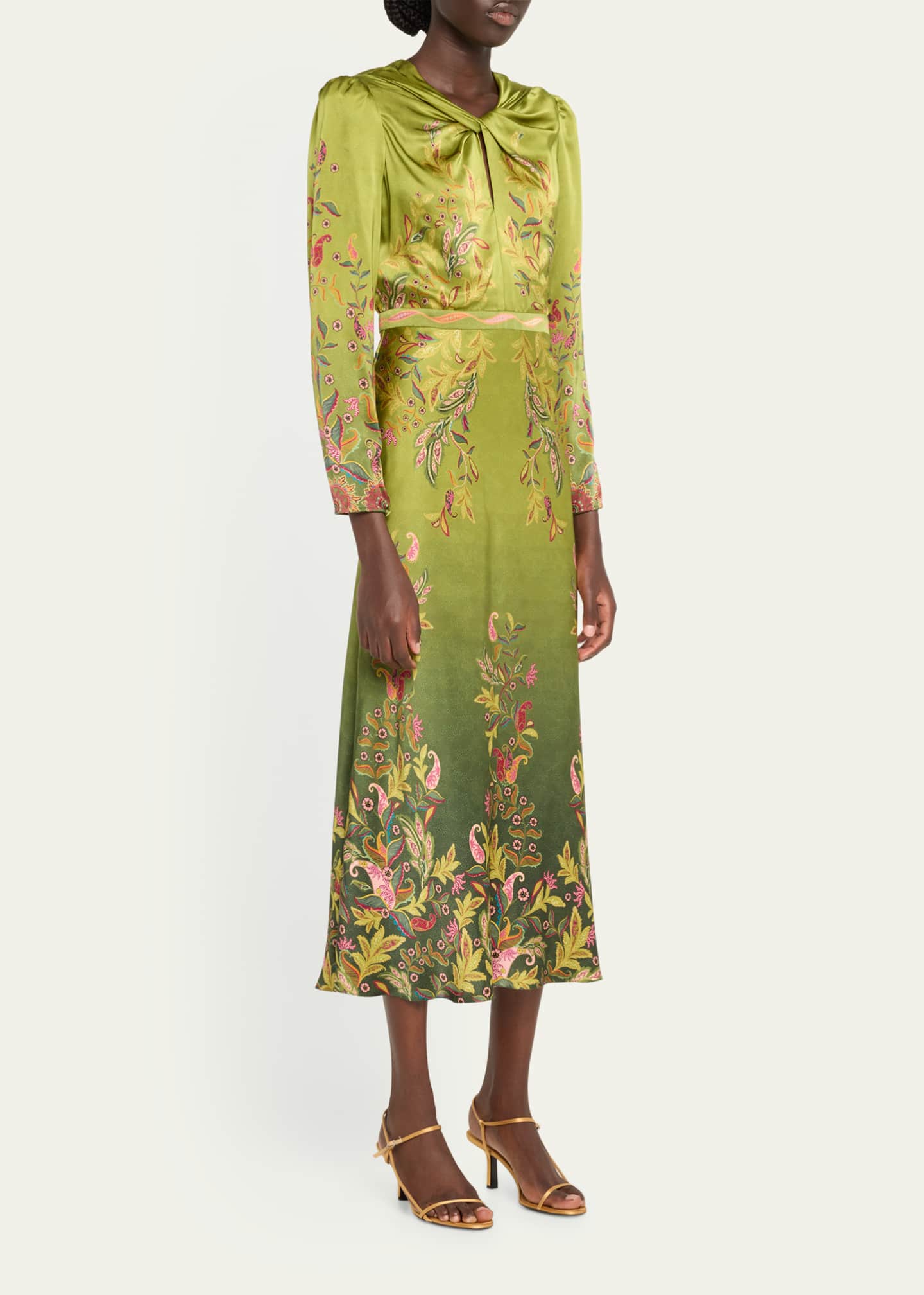 Saloni long sleeve dress top