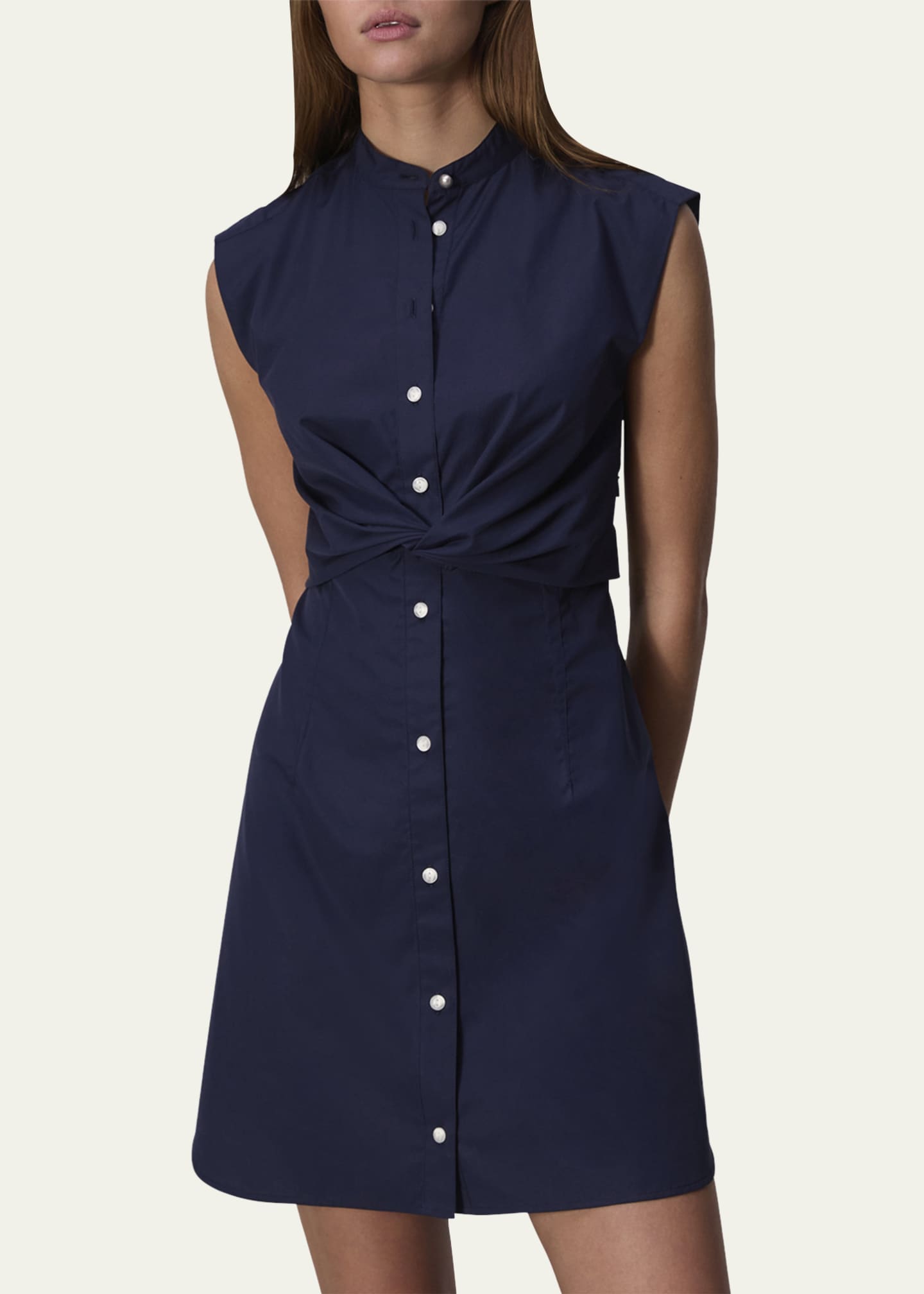 Rag & Bone Louisa Sleeveless Poplin Mini Dress Image 4 of 5