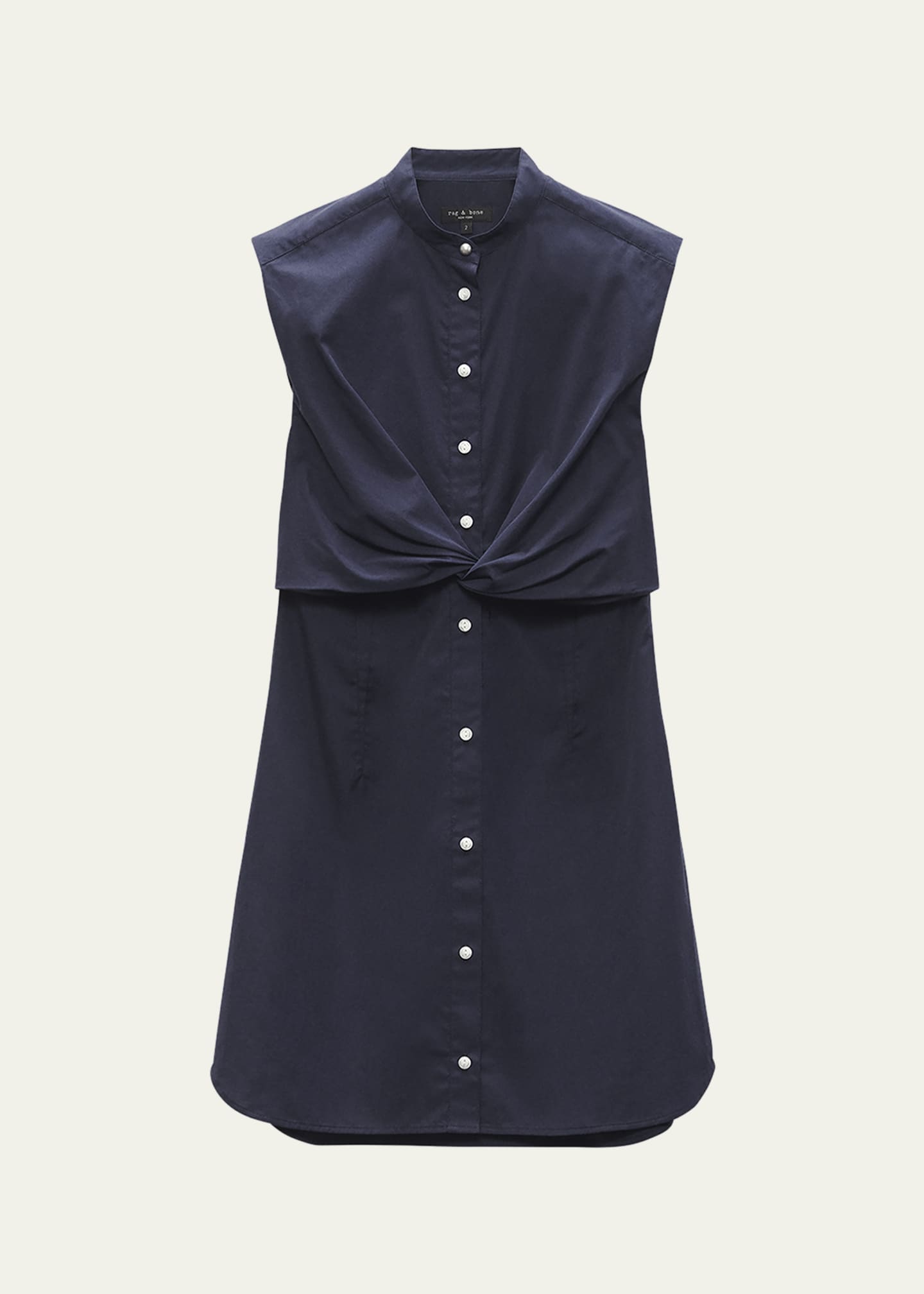 Rag & Bone Louisa Sleeveless Poplin Mini Dress Image 1 of 5