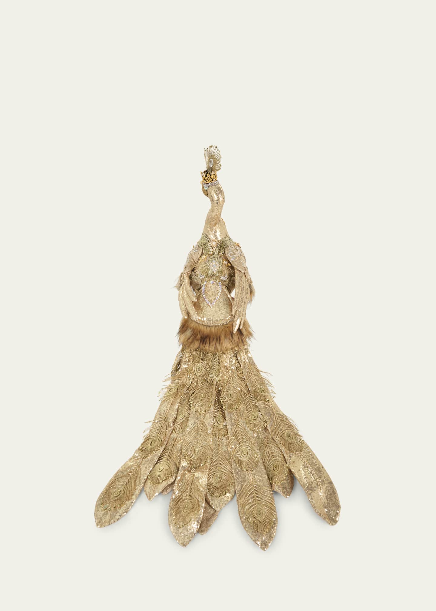 Mark Roberts Holiday Golden Peacock Decor Image 2 of 2
