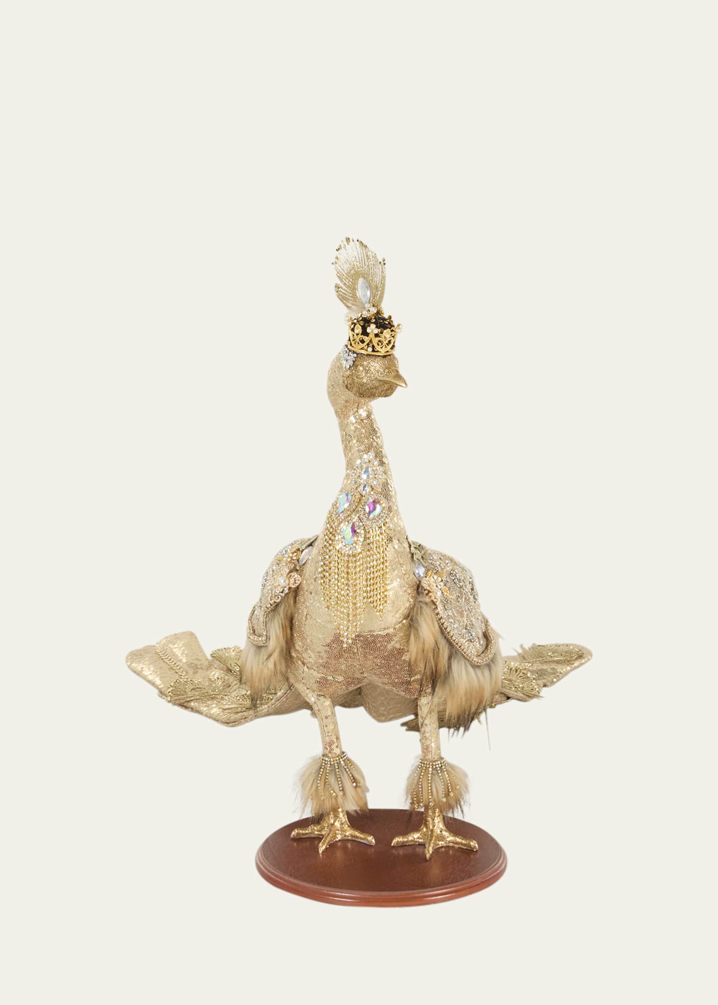 Mark Roberts Holiday Golden Peacock Decor Image 1 of 2