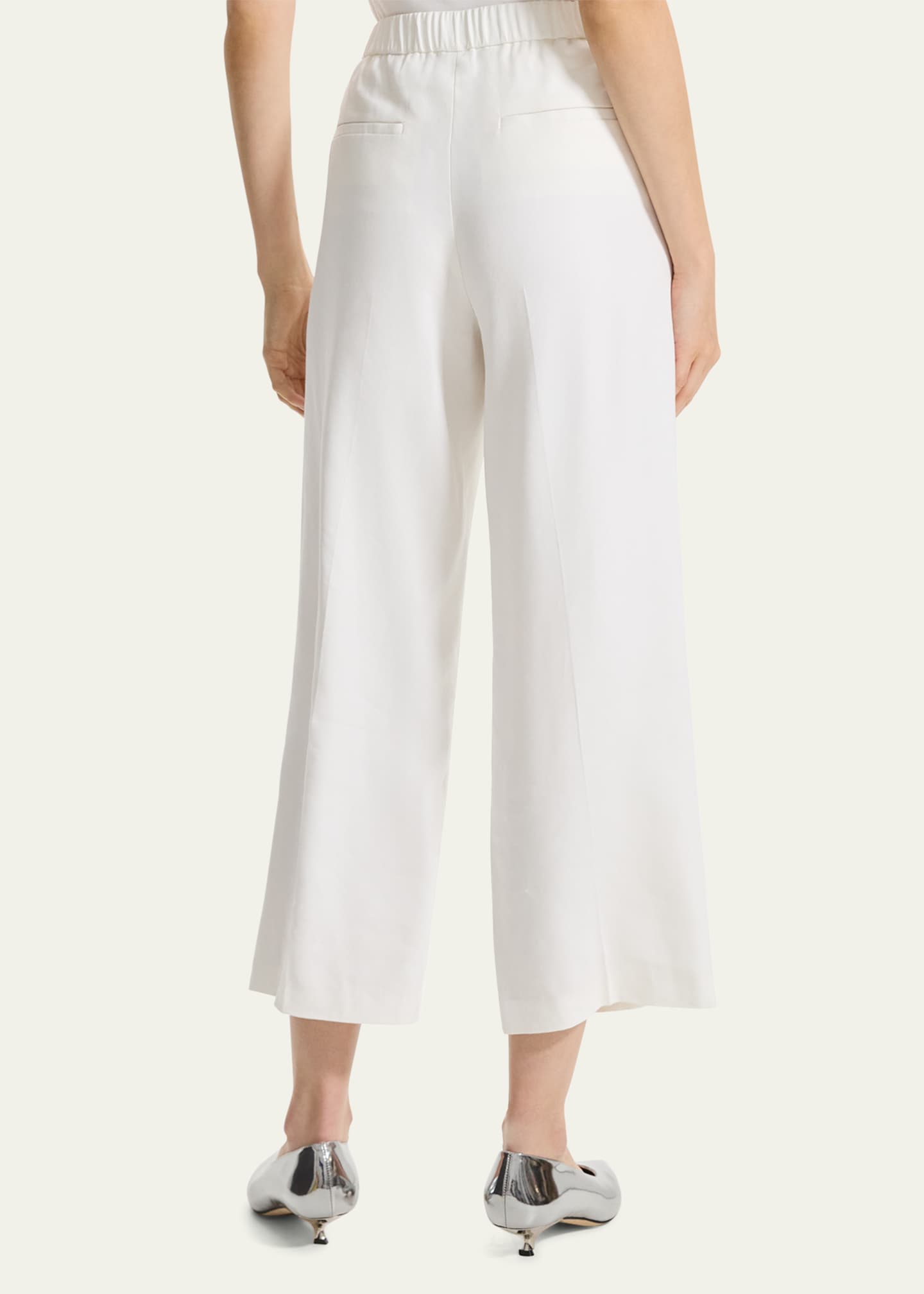 Theory Relaxed Straight-Leg Pull-On Pants Image 3 of 5